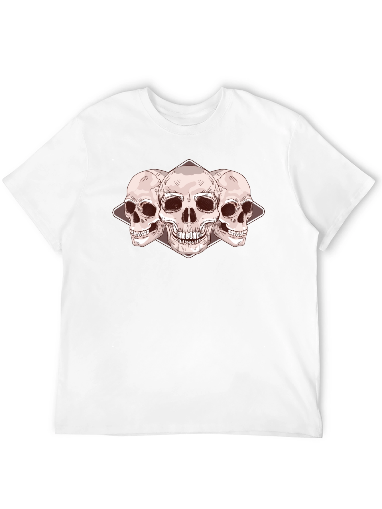 Skull Trio Graphic Tee - Dark Fashion
