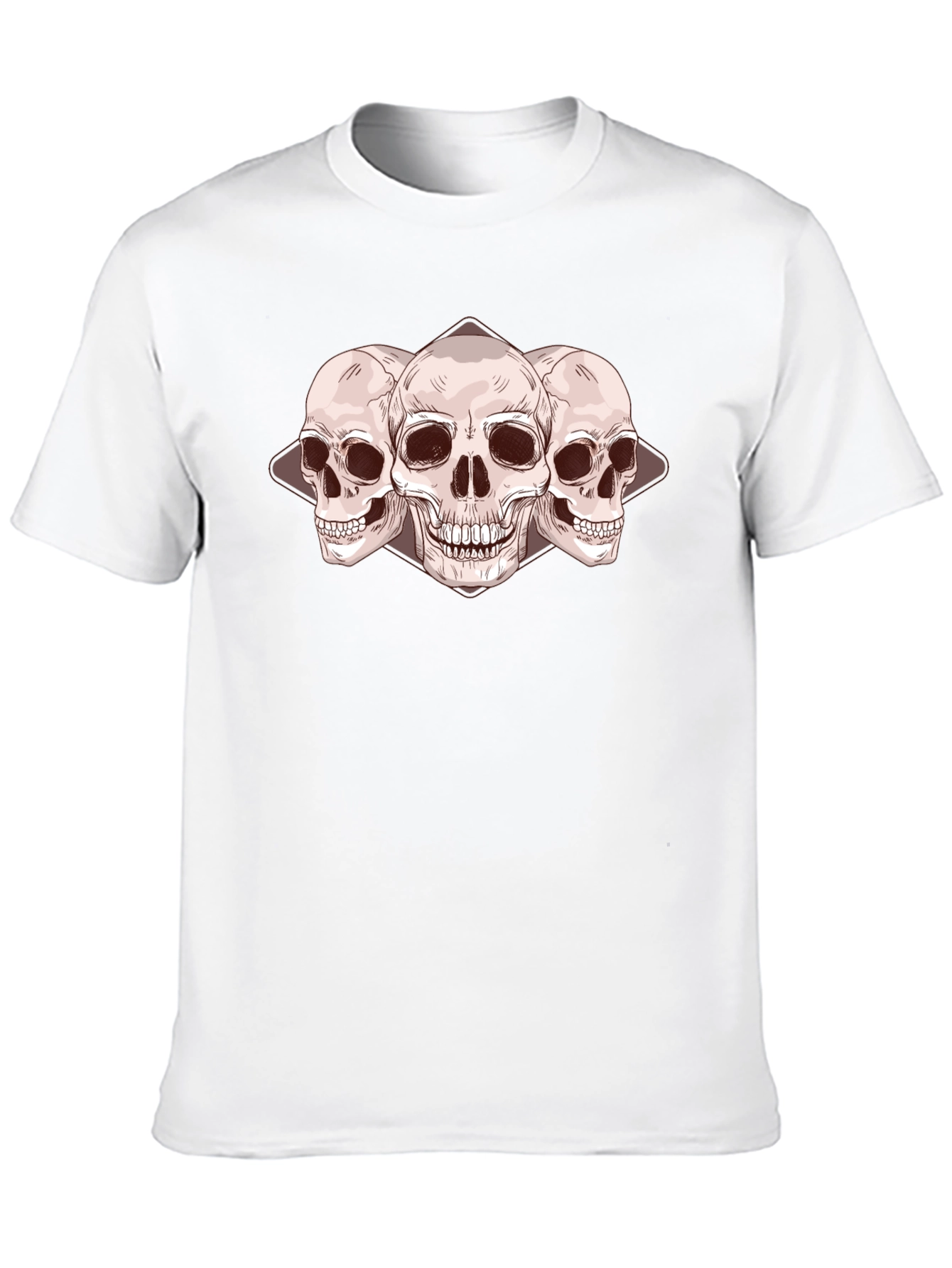 Skull Trio Graphic Tee - Dark Fashion
