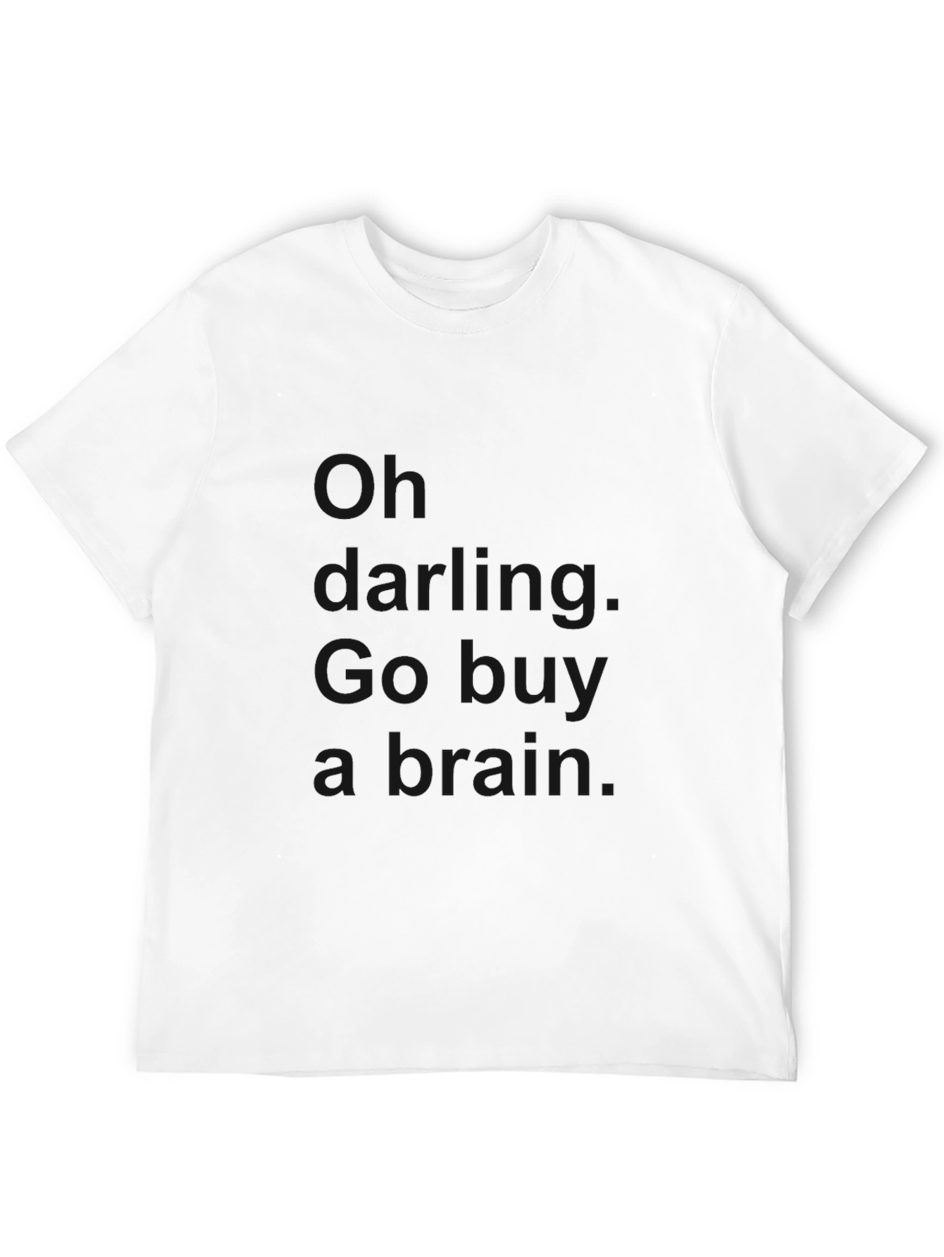 Go Buy a Brain - Novelty Black T-Shirt