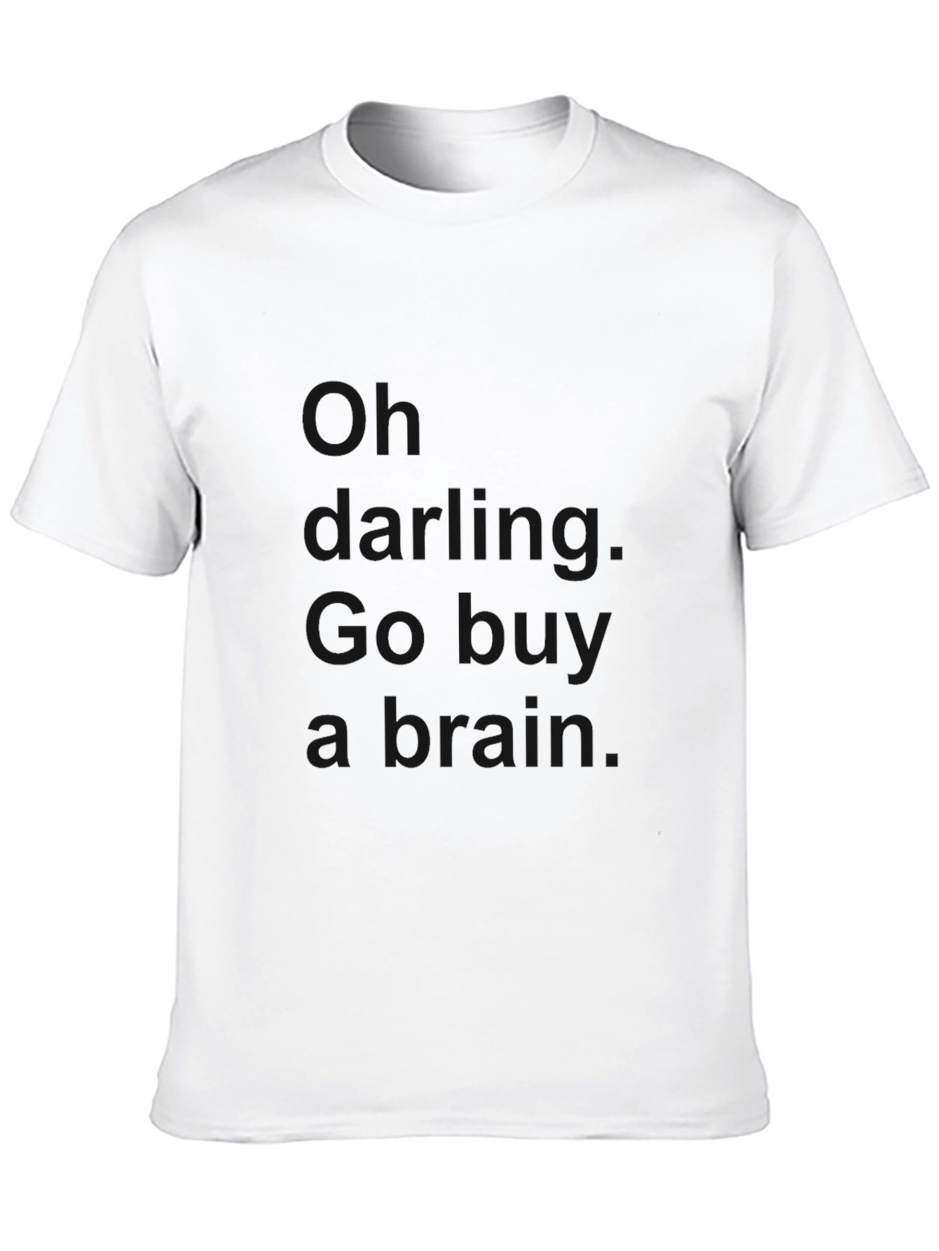 Go Buy a Brain - Novelty Black T-Shirt