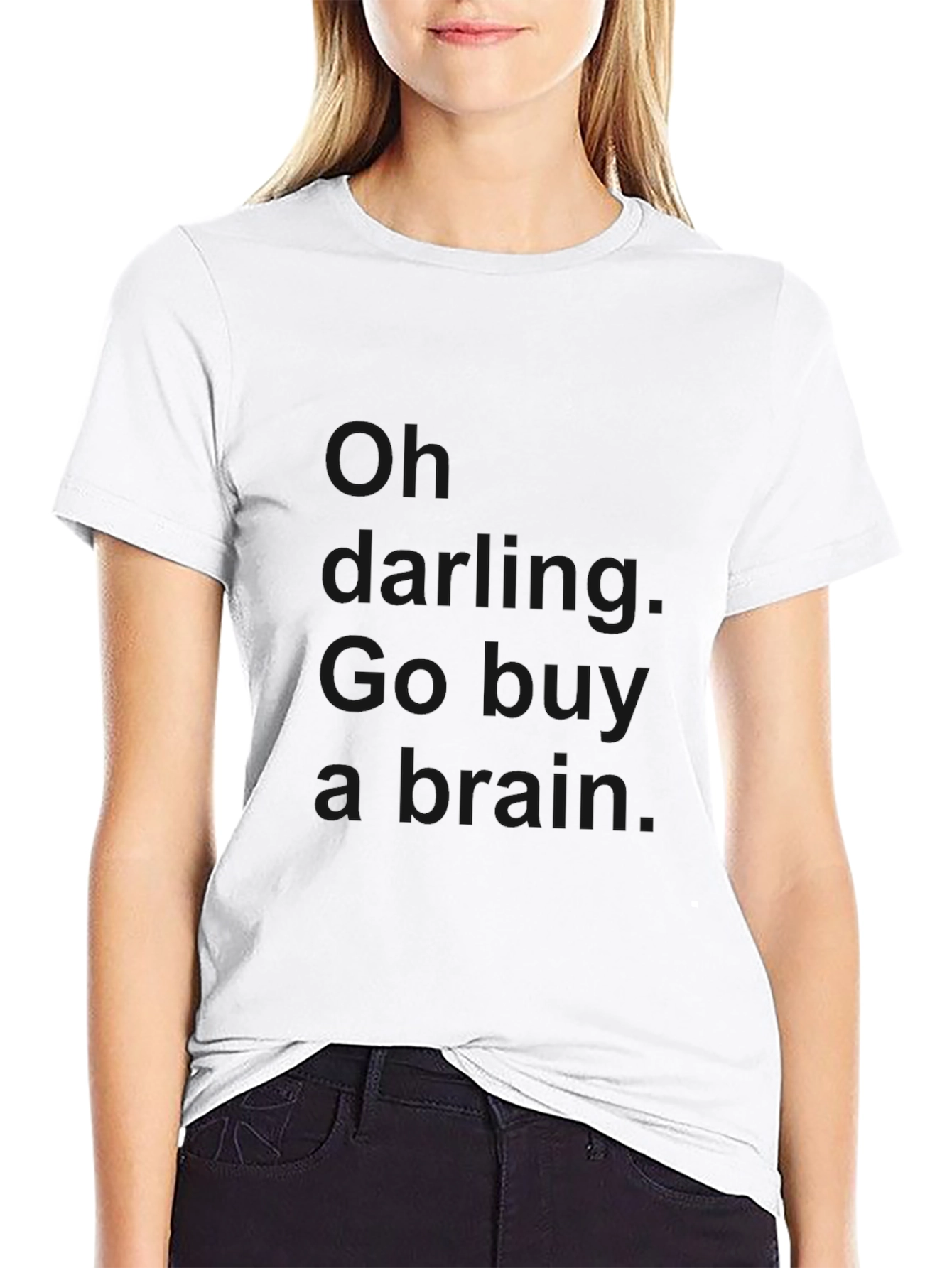 Go Buy a Brain - Novelty Black T-Shirt