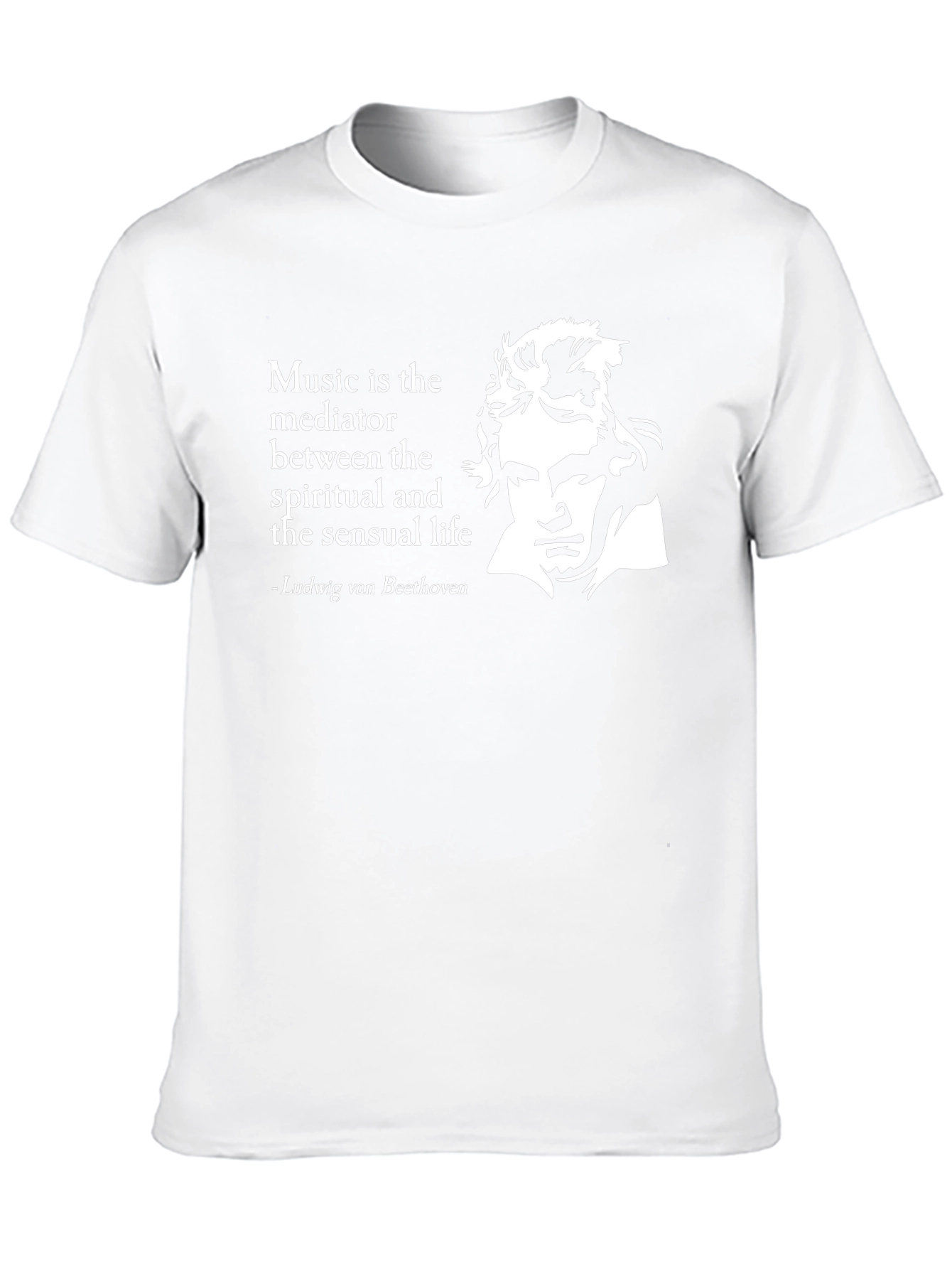 Beethoven Quote Graphic Tee - Music is Life