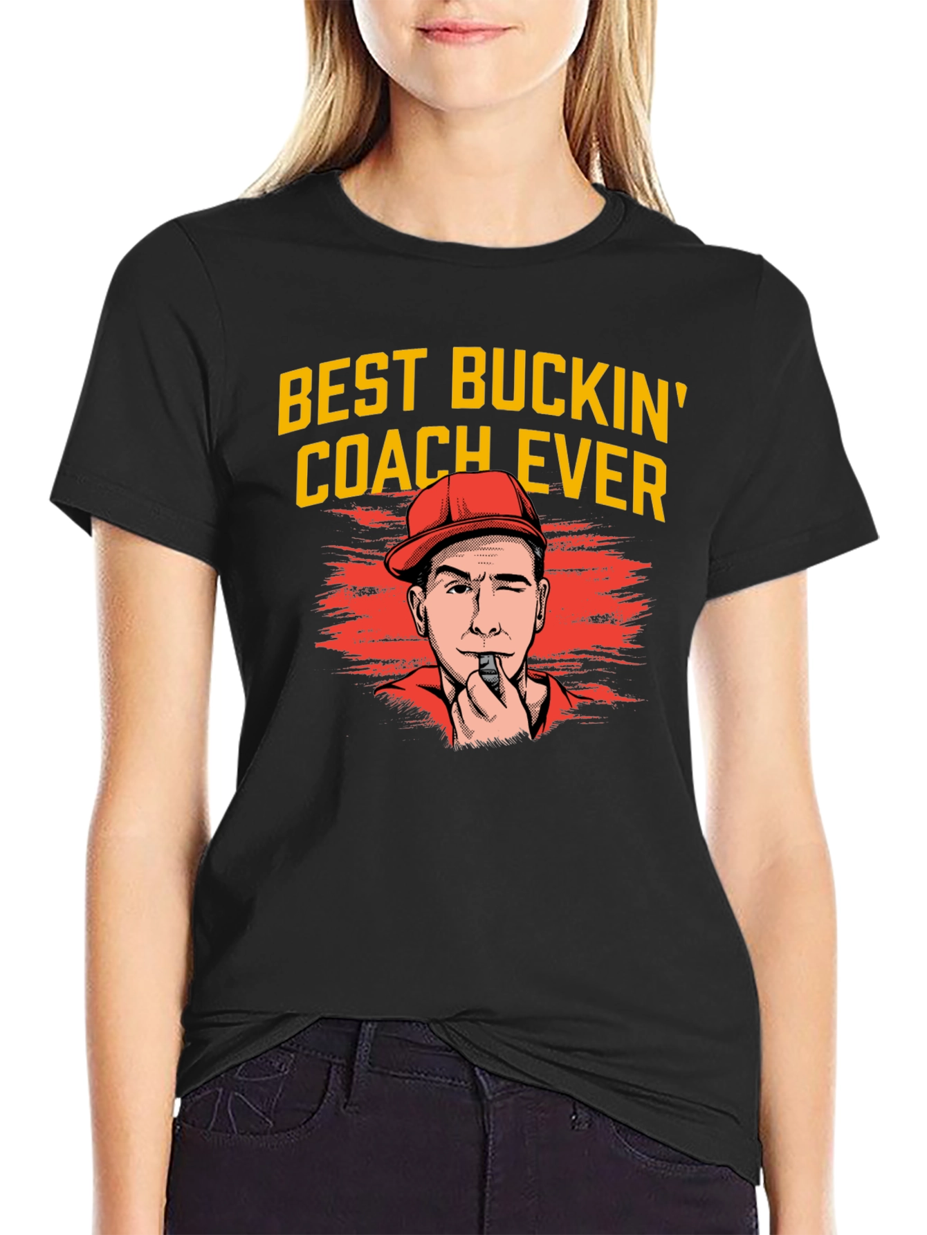 Best Buckin Coach Ever Graphic Tee