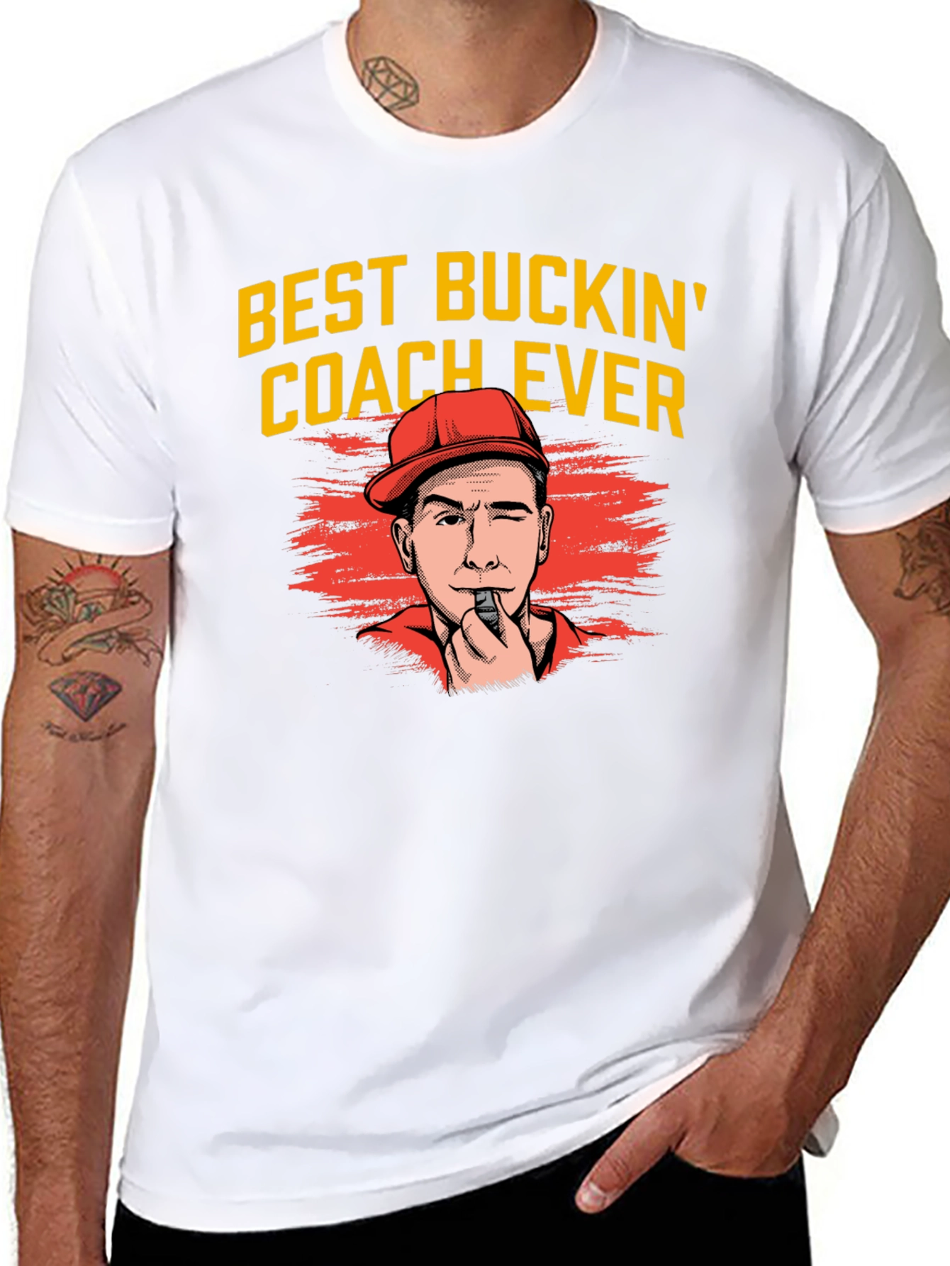 Best Buckin Coach Ever Graphic Tee