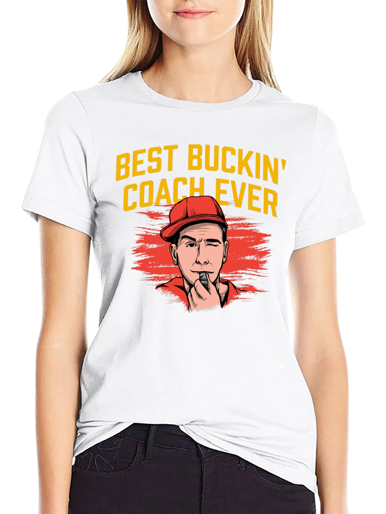 Best Buckin Coach Ever Graphic Tee
