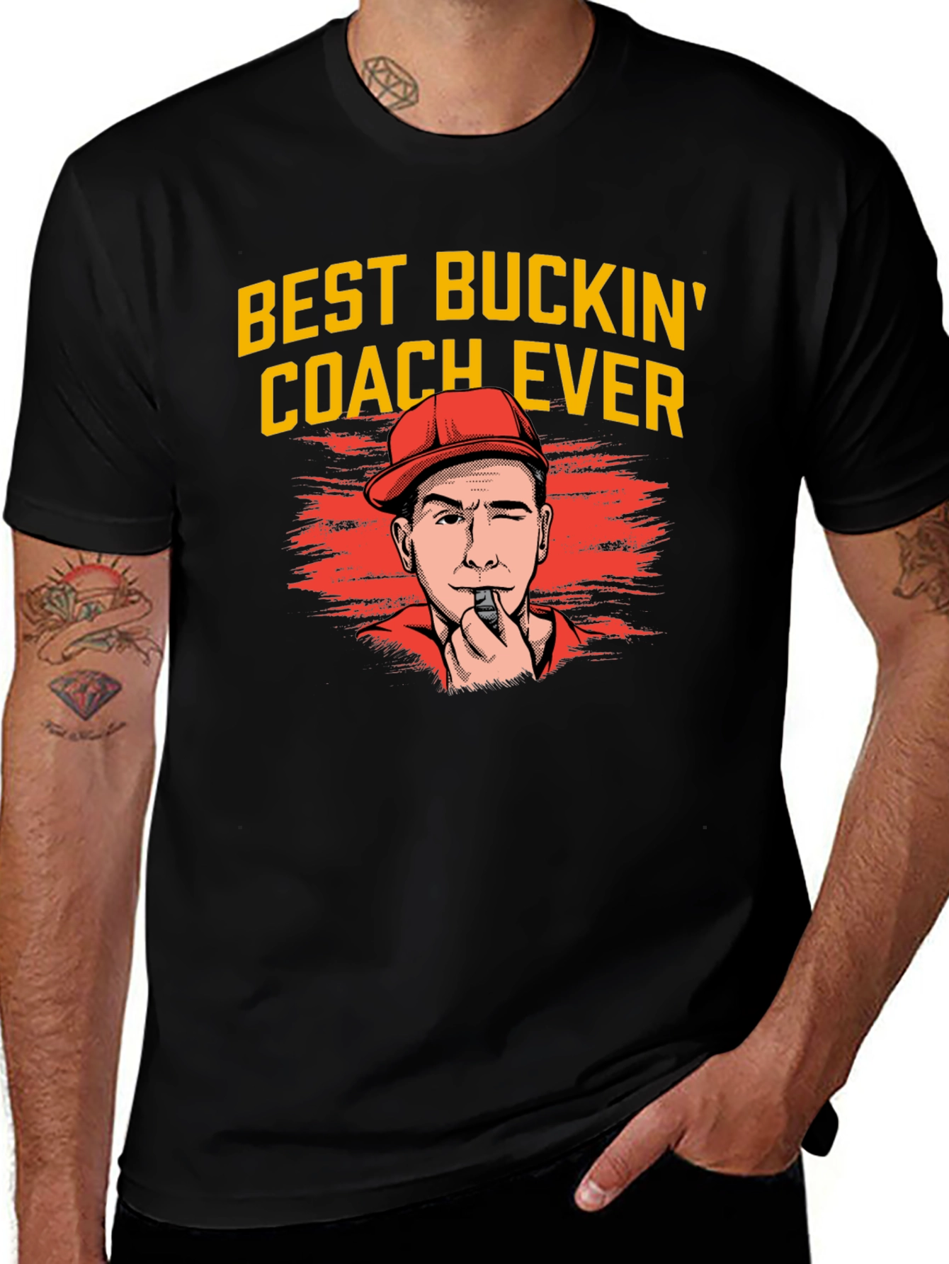 Best Buckin Coach Ever Graphic Tee