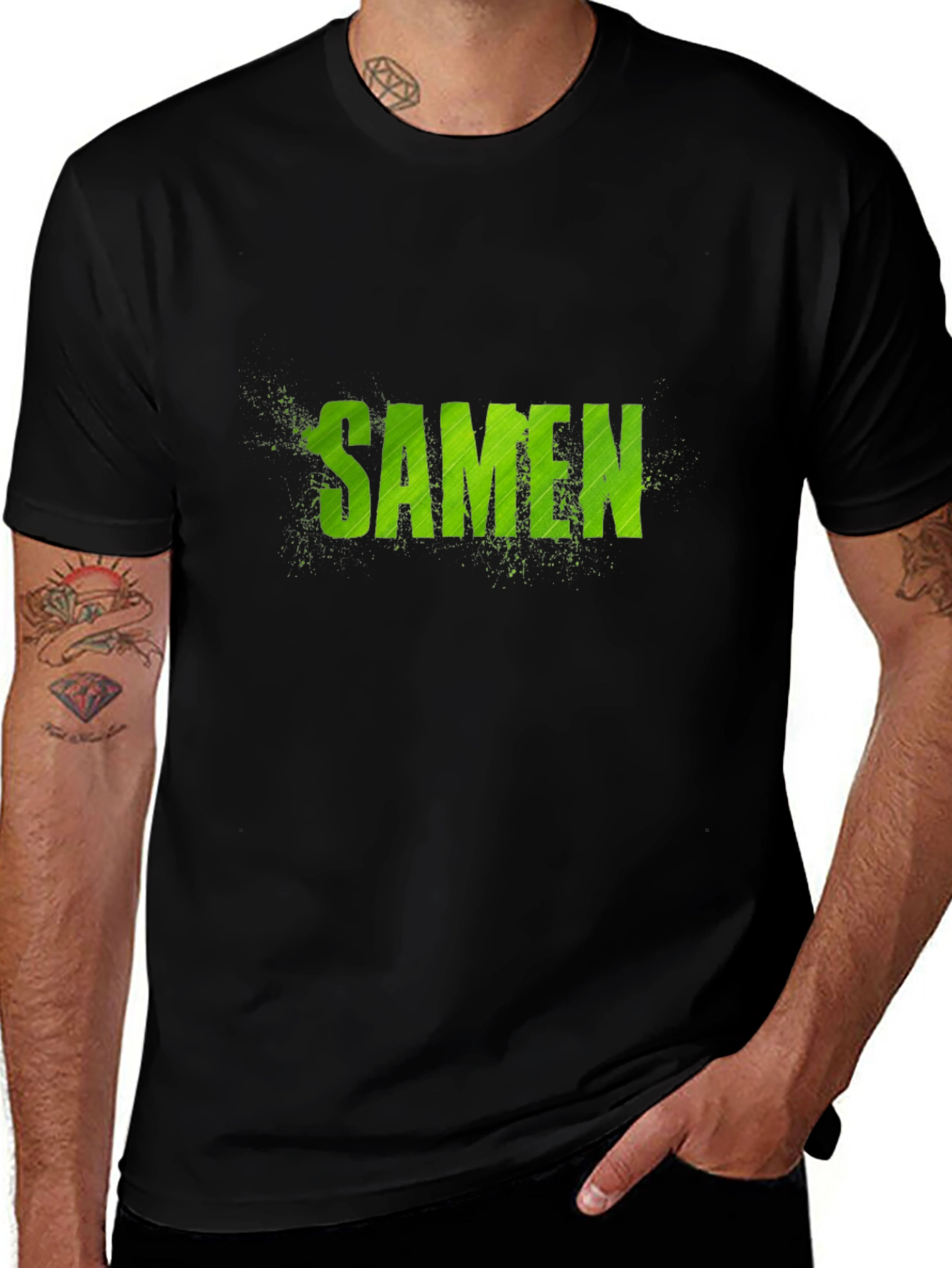 Samen Graphic Print T-Shirt - Unique Design Casual Wear