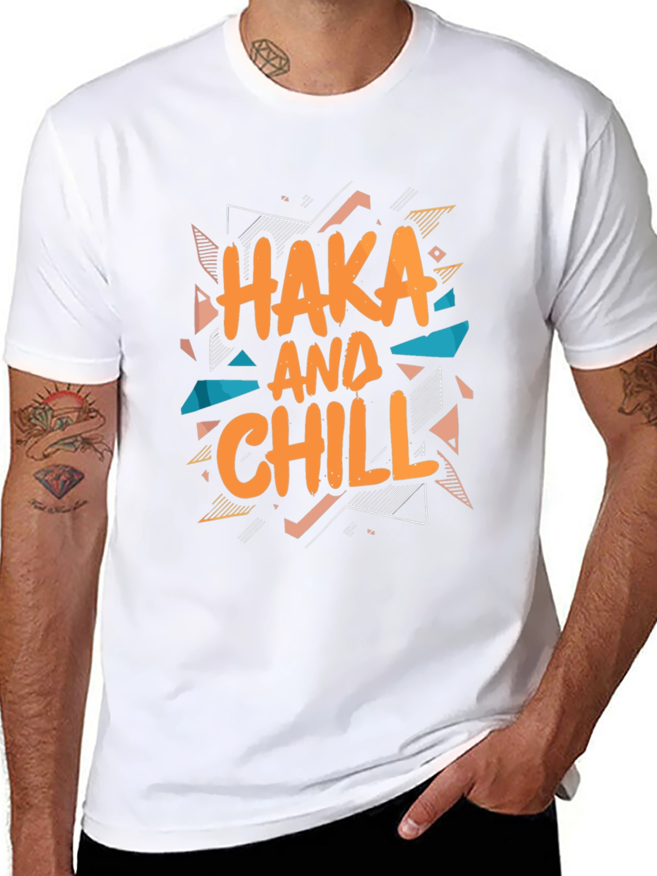 Haka and Chill Graphic Tee - Black