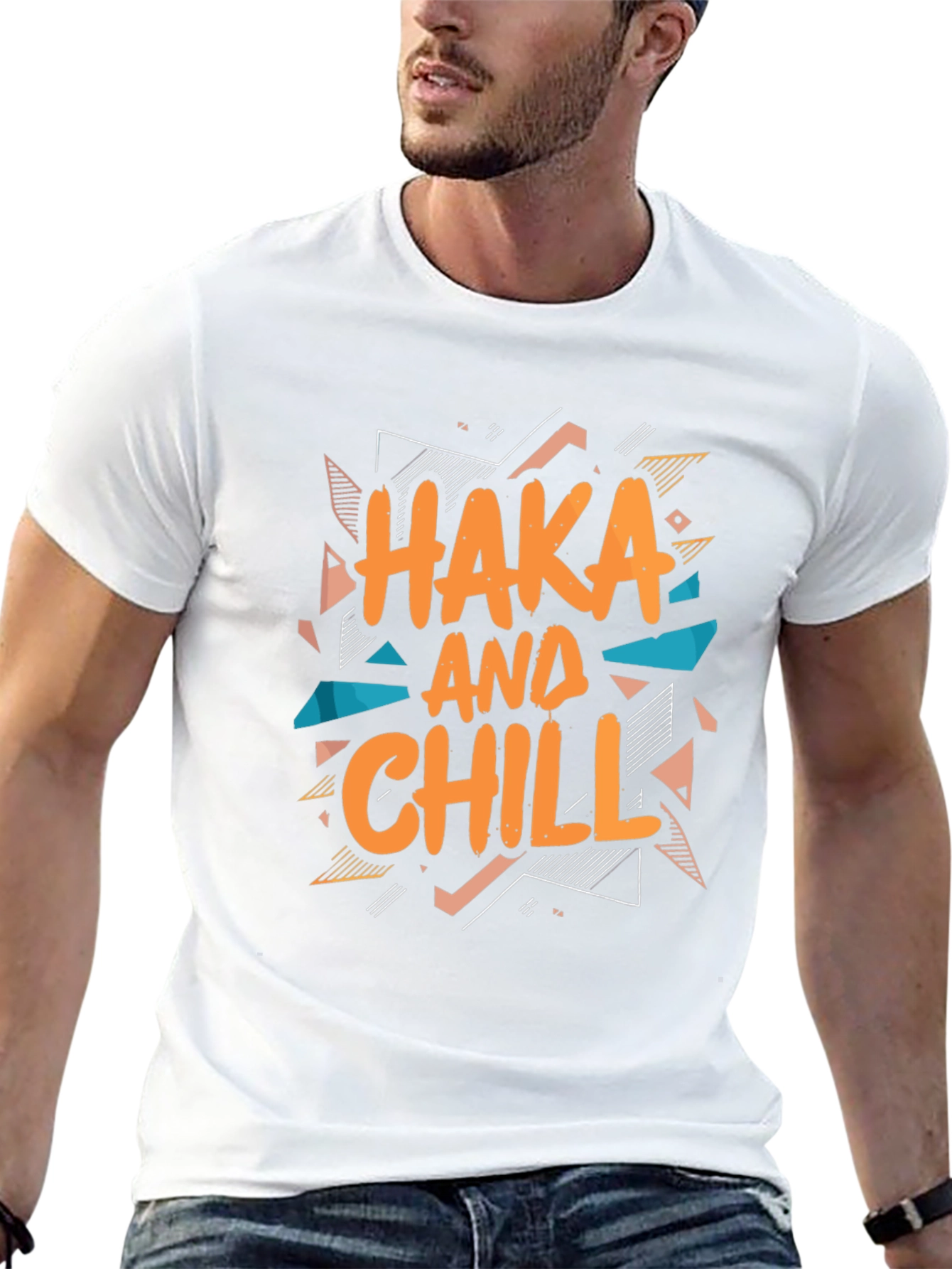 Haka and Chill Graphic Tee - Black