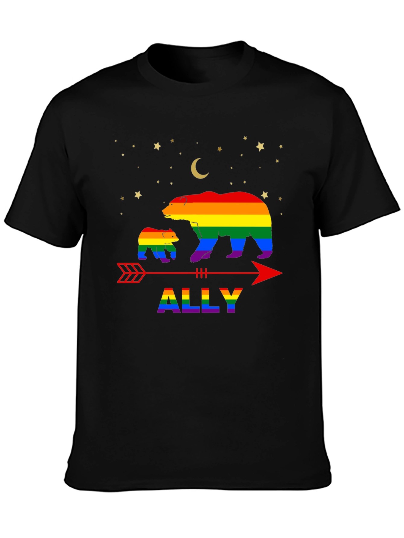 LGBTQ Ally Bear Pride T-Shirt