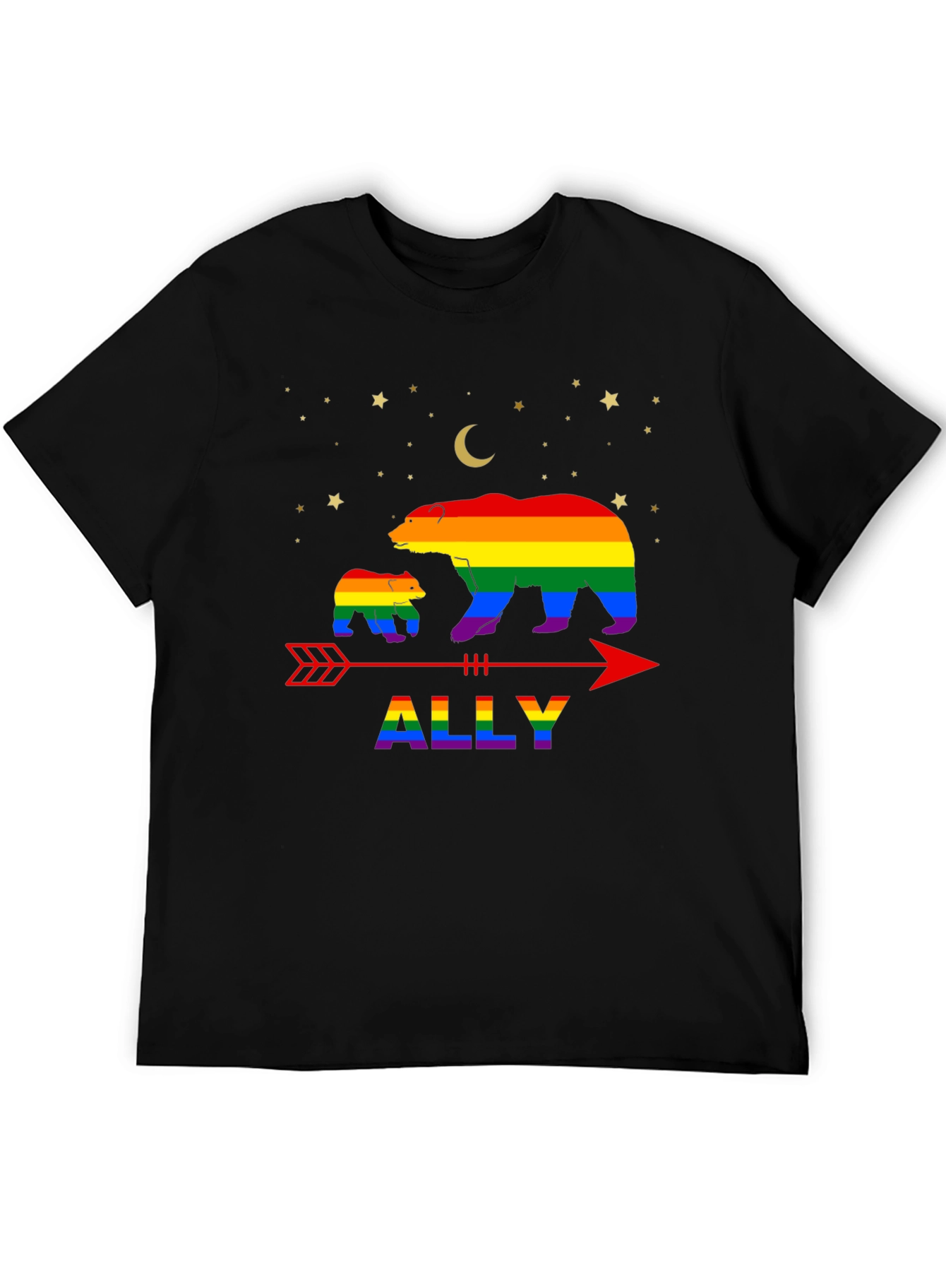 LGBTQ Ally Bear Pride T-Shirt