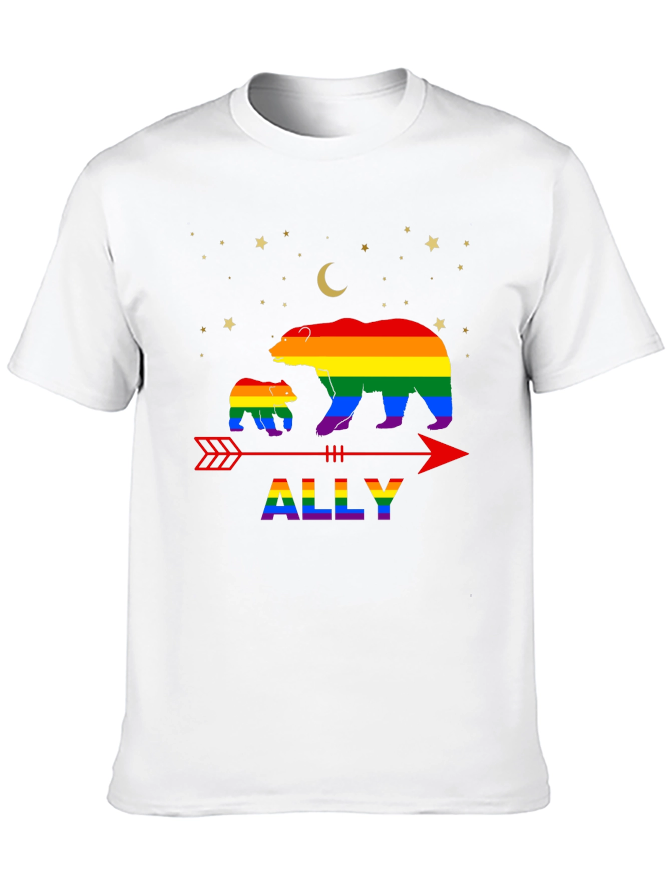 LGBTQ Ally Bear Pride T-Shirt
