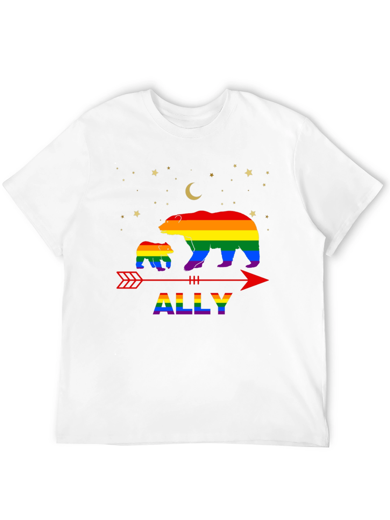 LGBTQ Ally Bear Pride T-Shirt