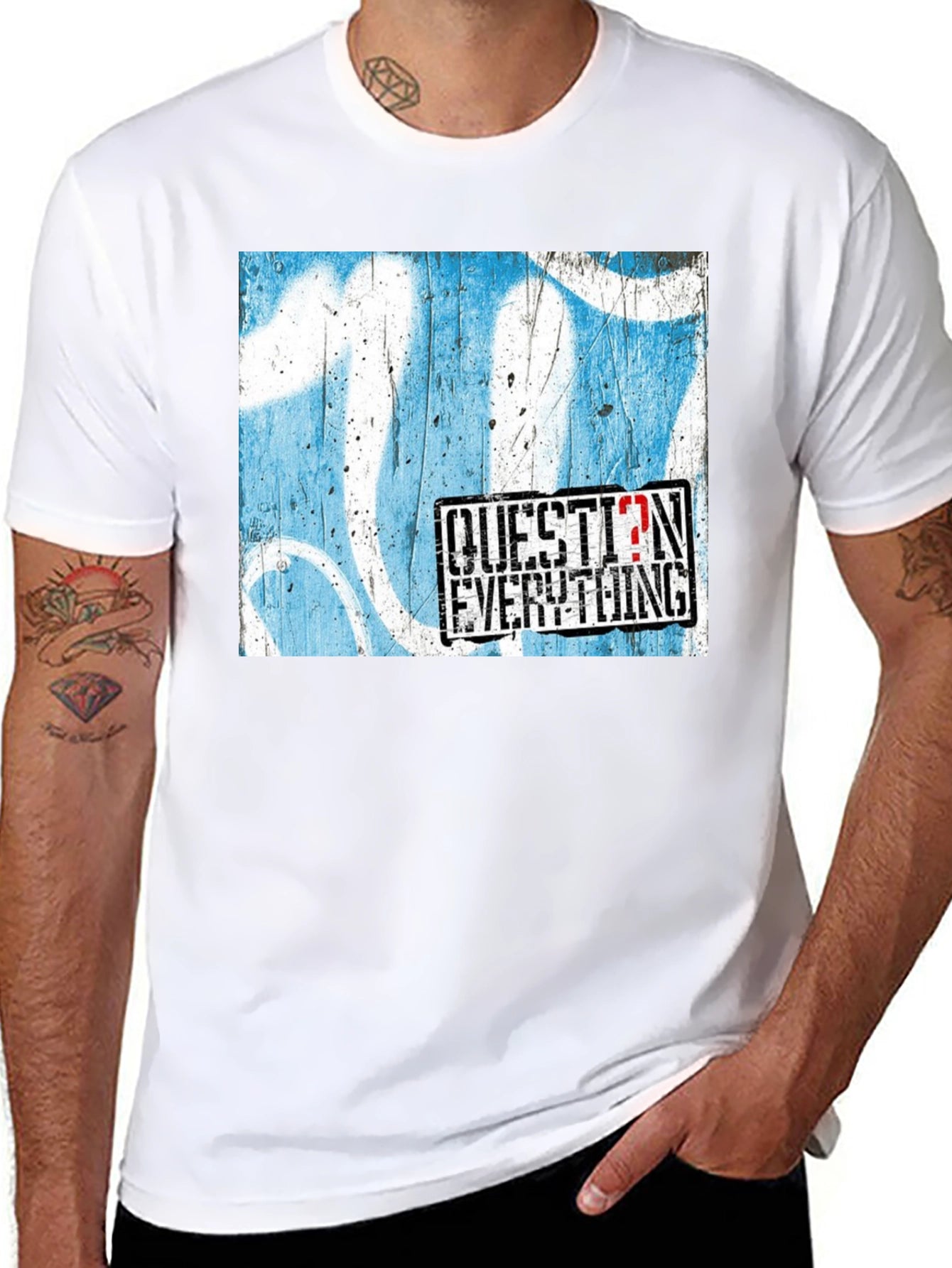 Question Everything Graphic T-Shirt - Bold Statement Tee