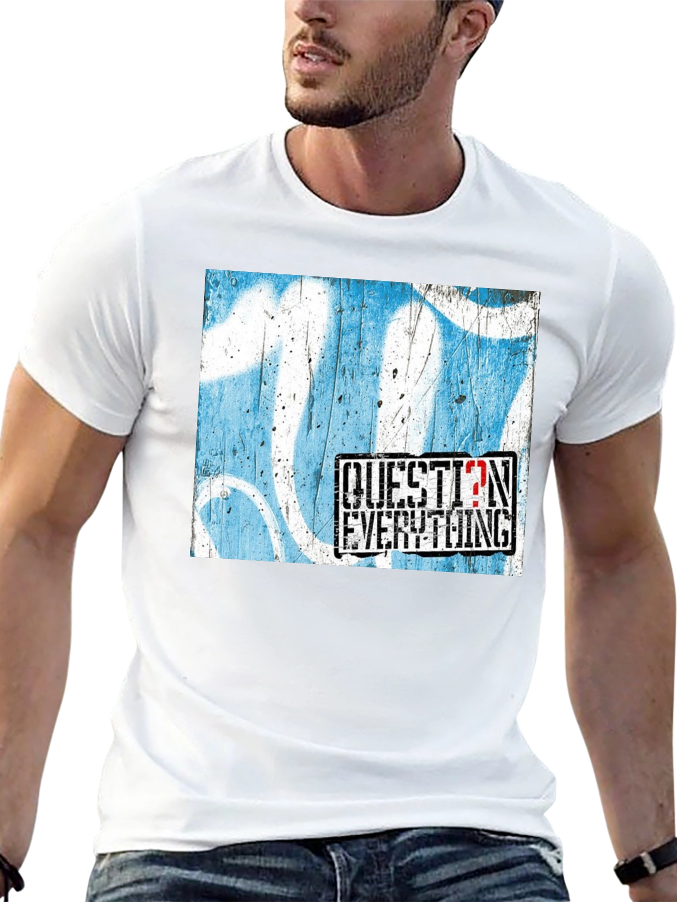 Question Everything Graphic T-Shirt - Bold Statement Tee