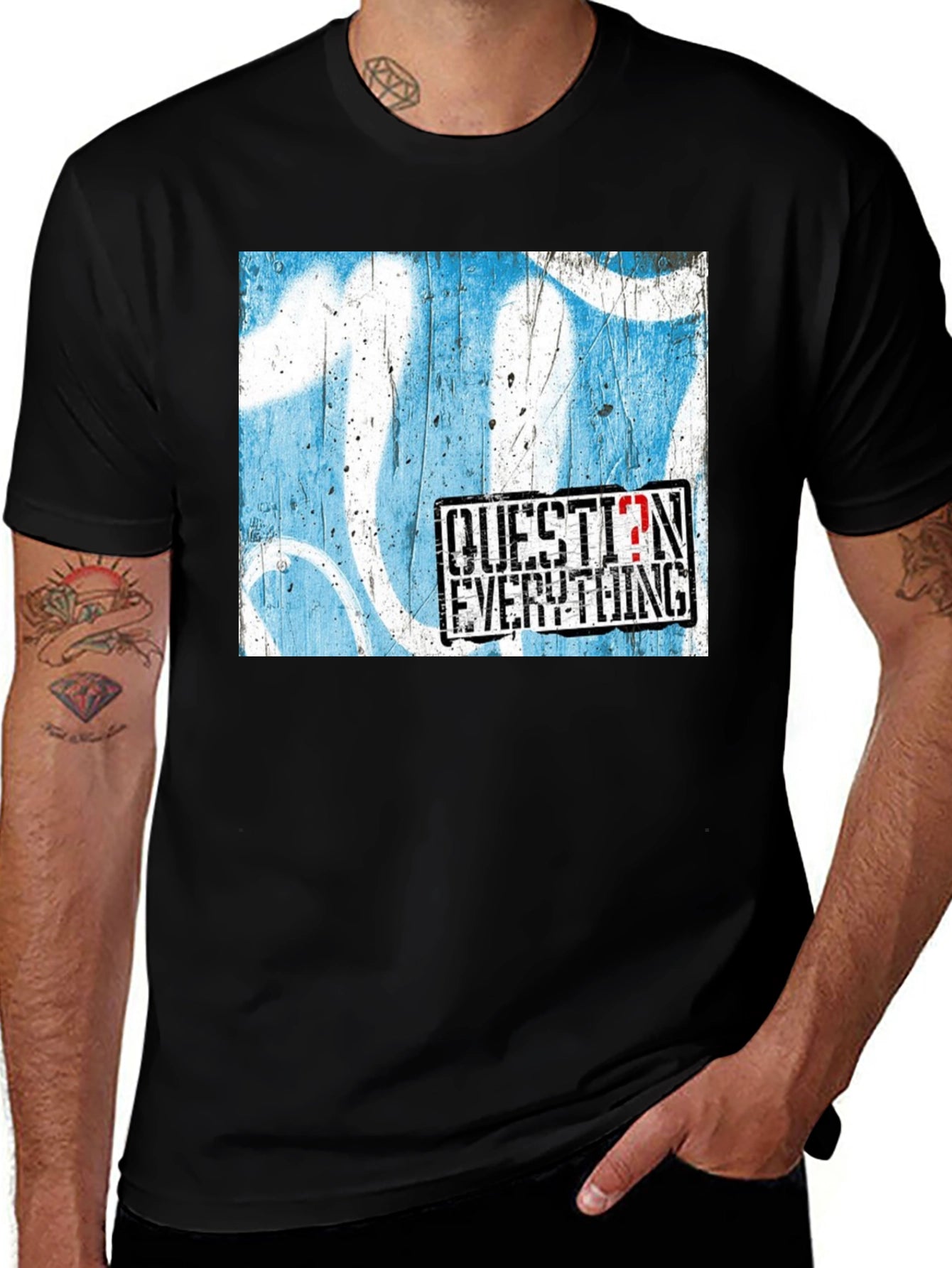 Question Everything Graphic T-Shirt - Bold Statement Tee