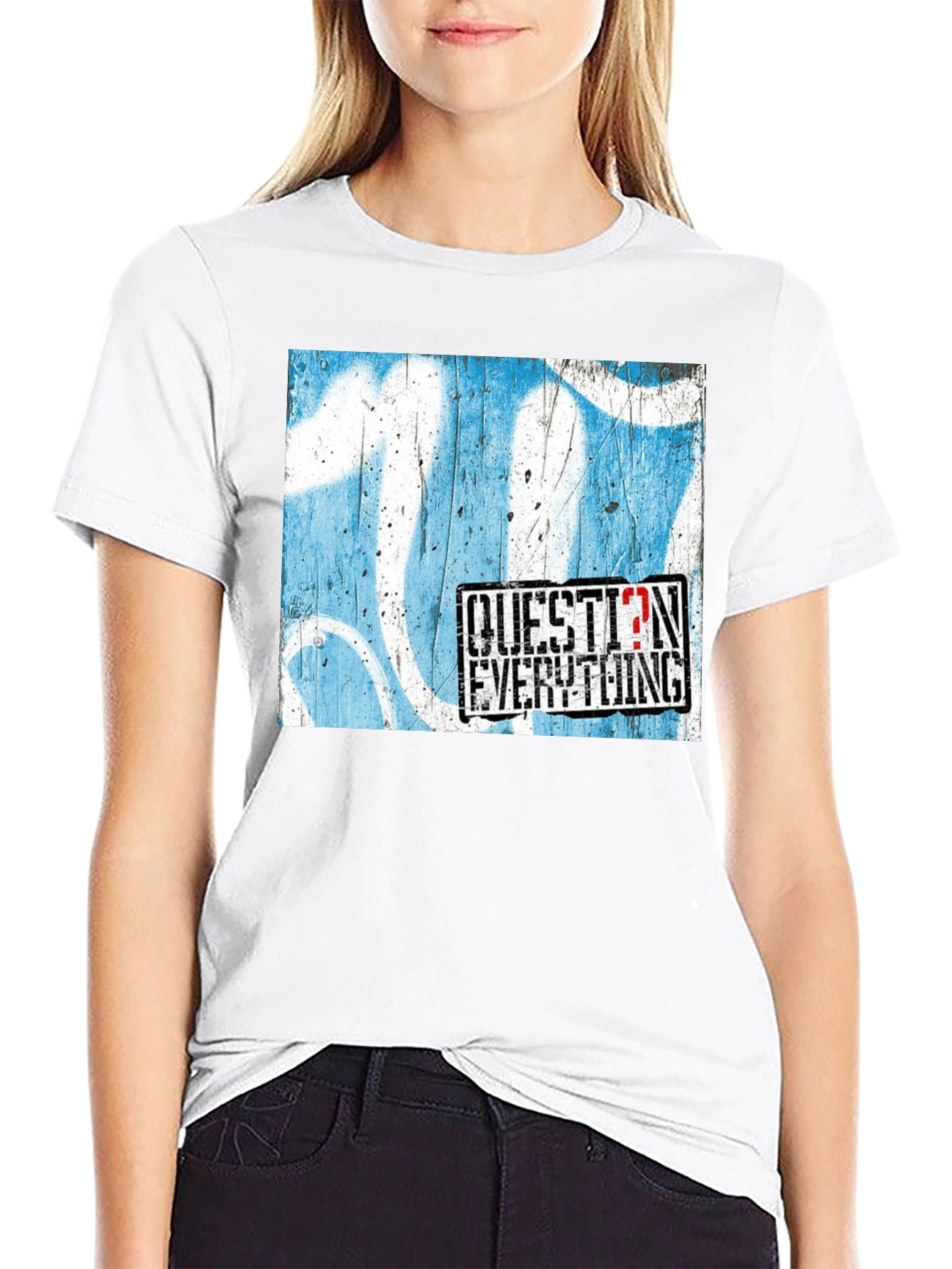 Question Everything Graphic T-Shirt - Bold Statement Tee