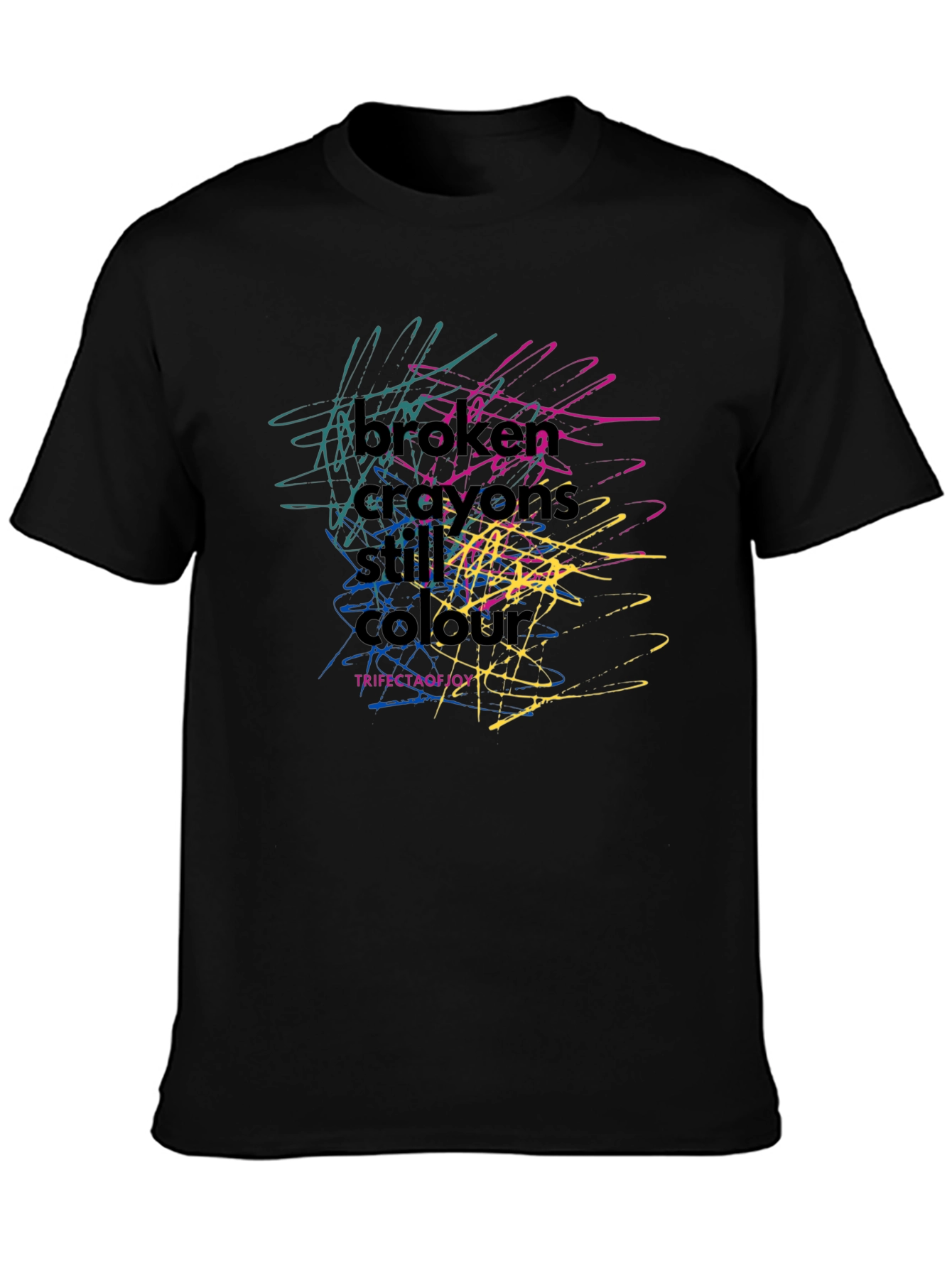 Broken Crayons Still Colour Graphic T-Shirt