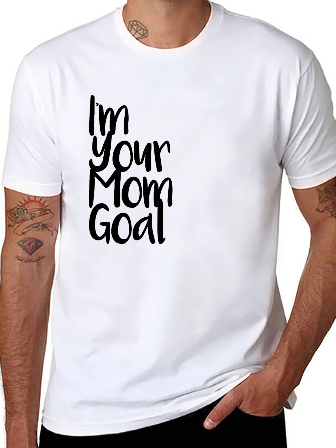 Im Your Mom Goal Black T-Shirt