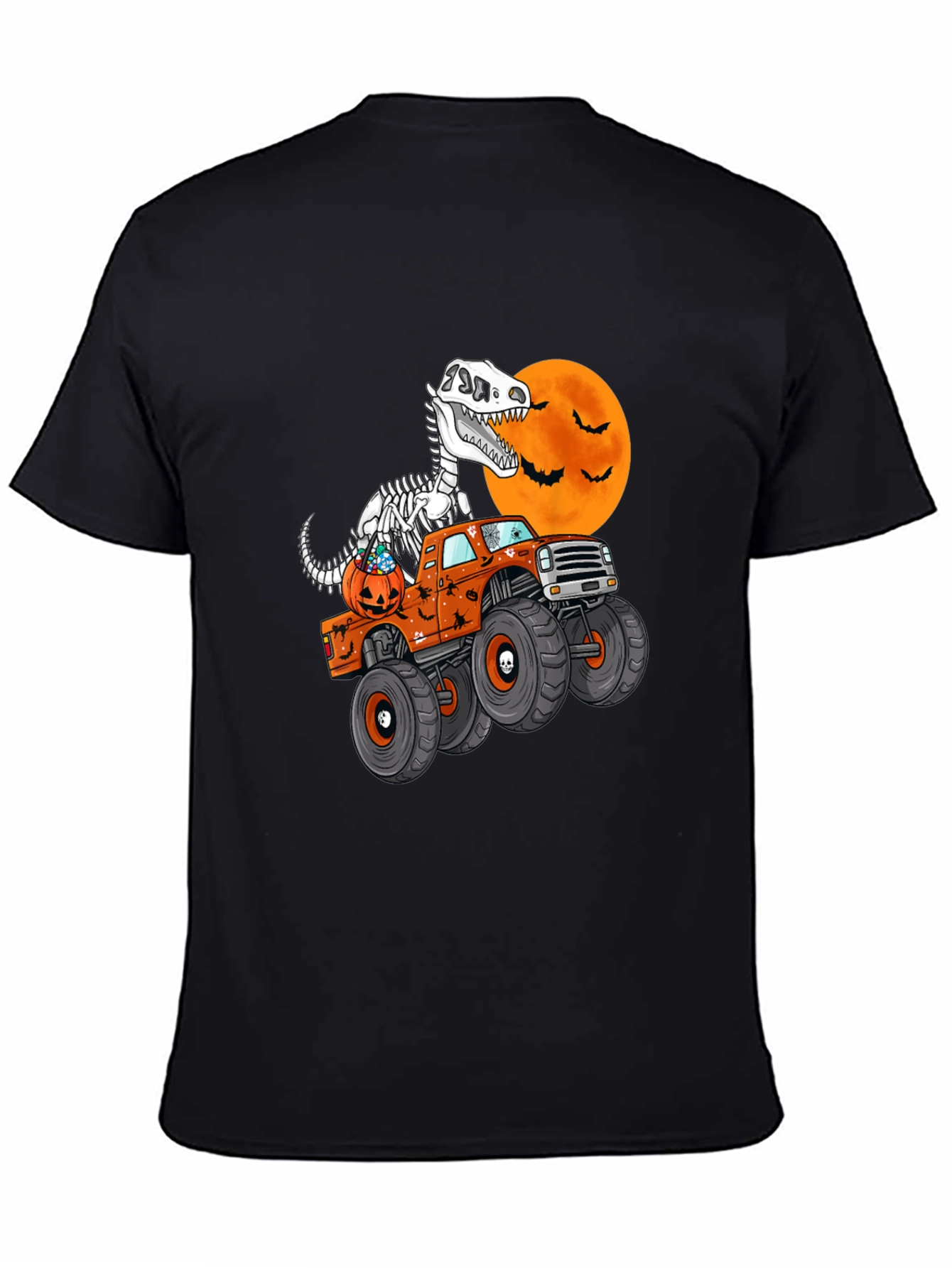 Halloween Dinosaur Monster Truck T-Shirt