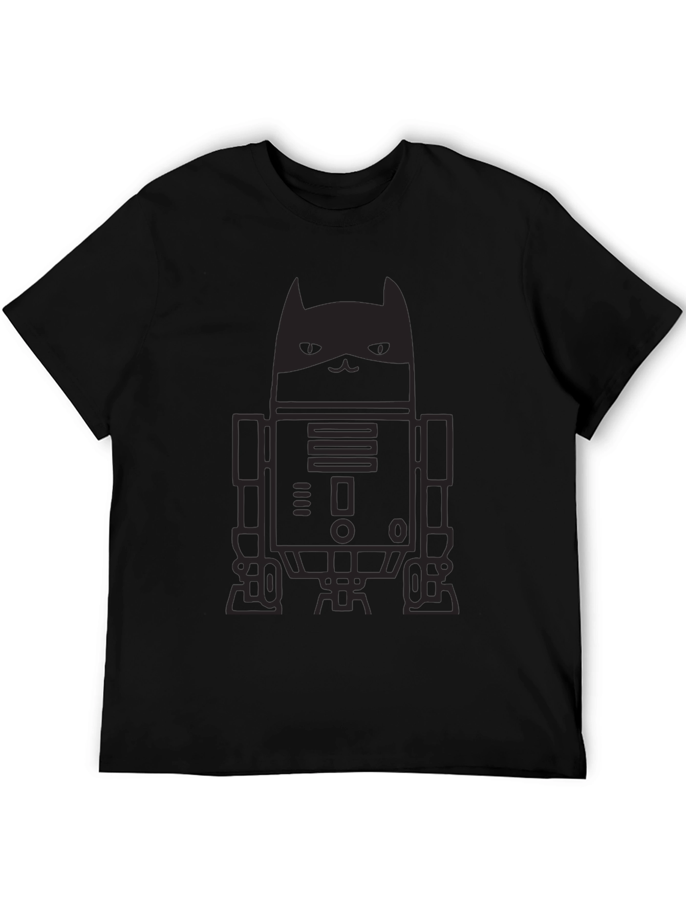 Dark Knight Cat Robot Graphic Tee