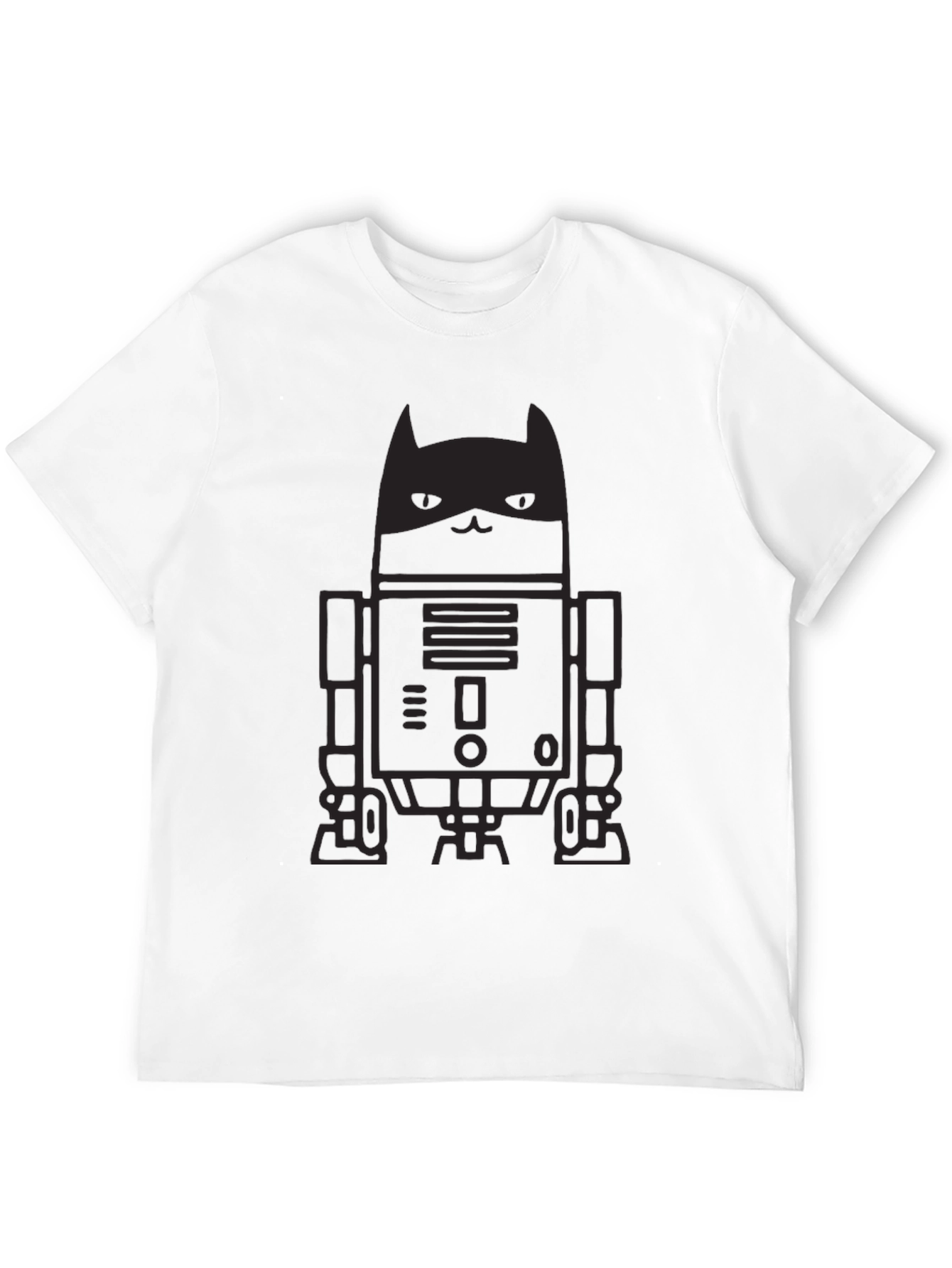 Dark Knight Cat Robot Graphic Tee