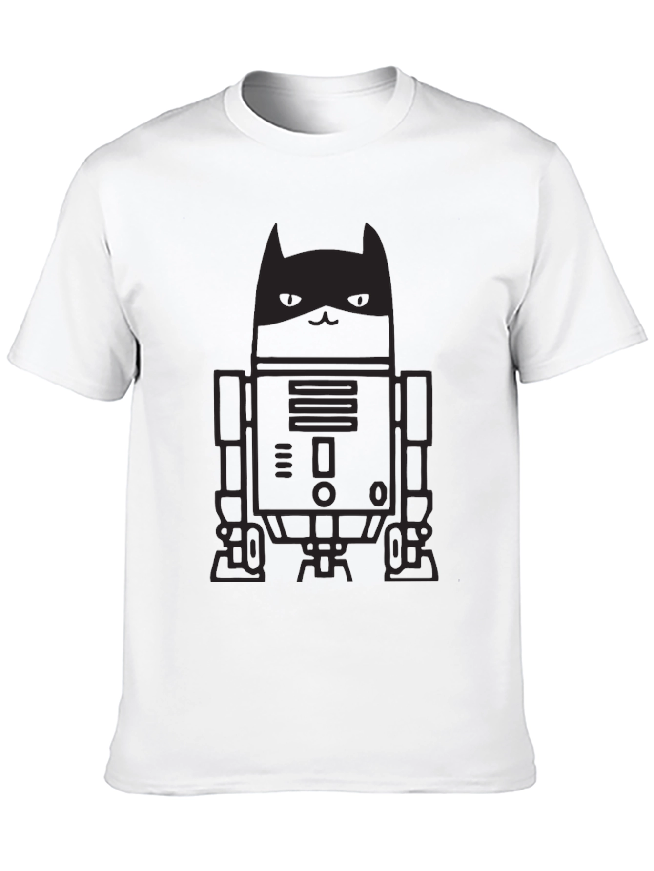 Dark Knight Cat Robot Graphic Tee