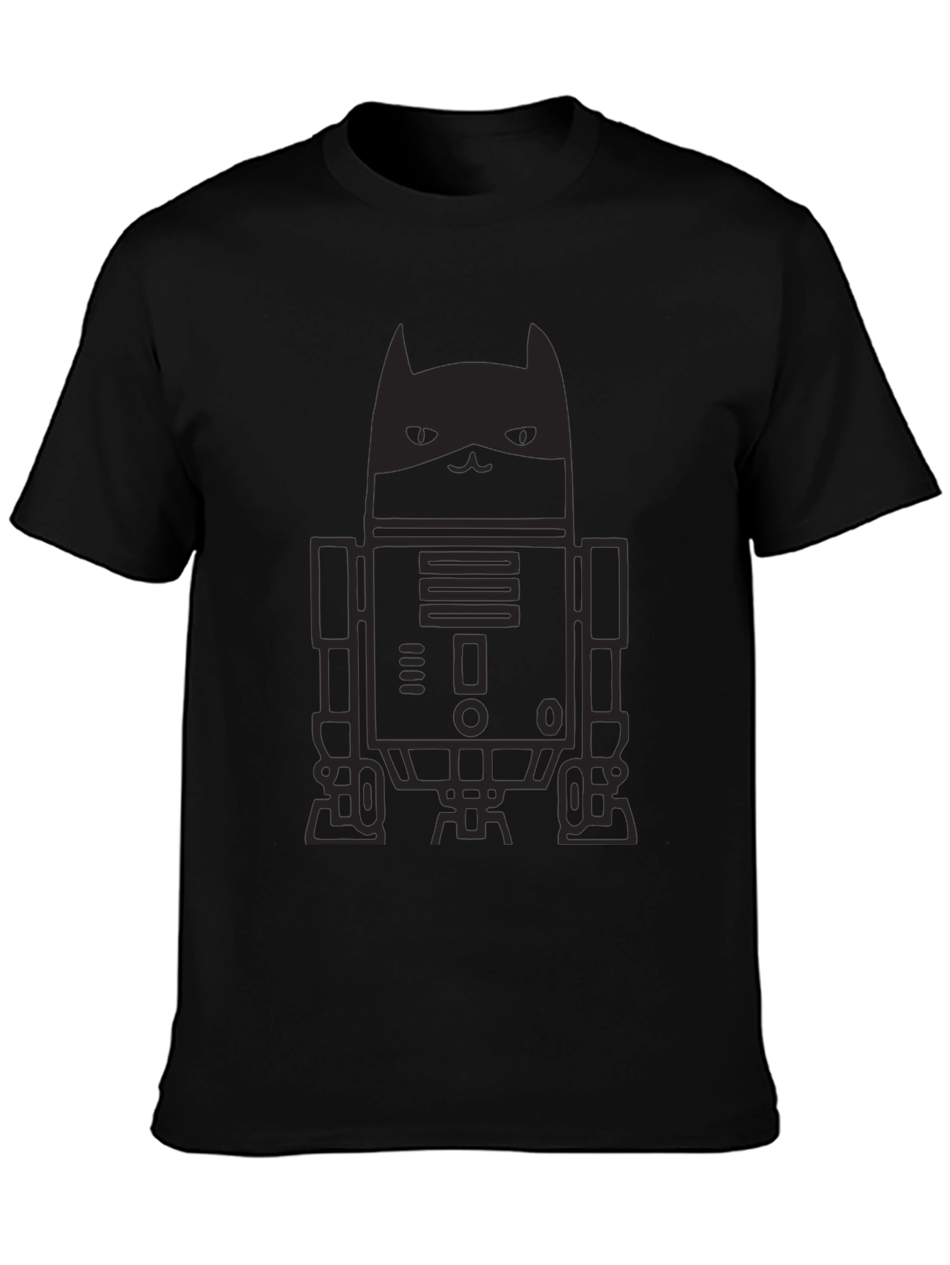 Dark Knight Cat Robot Graphic Tee
