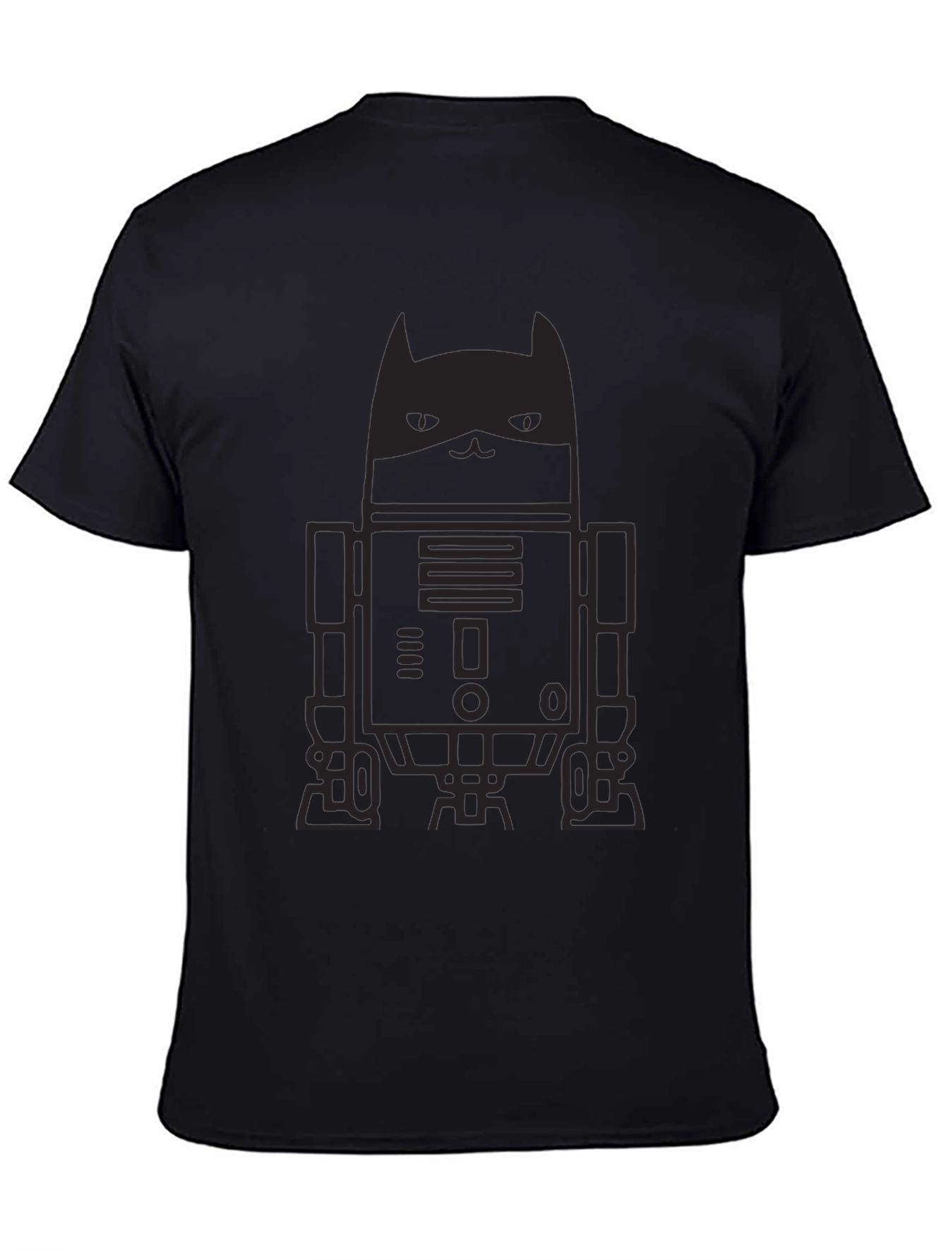Dark Knight Cat Robot Graphic Tee