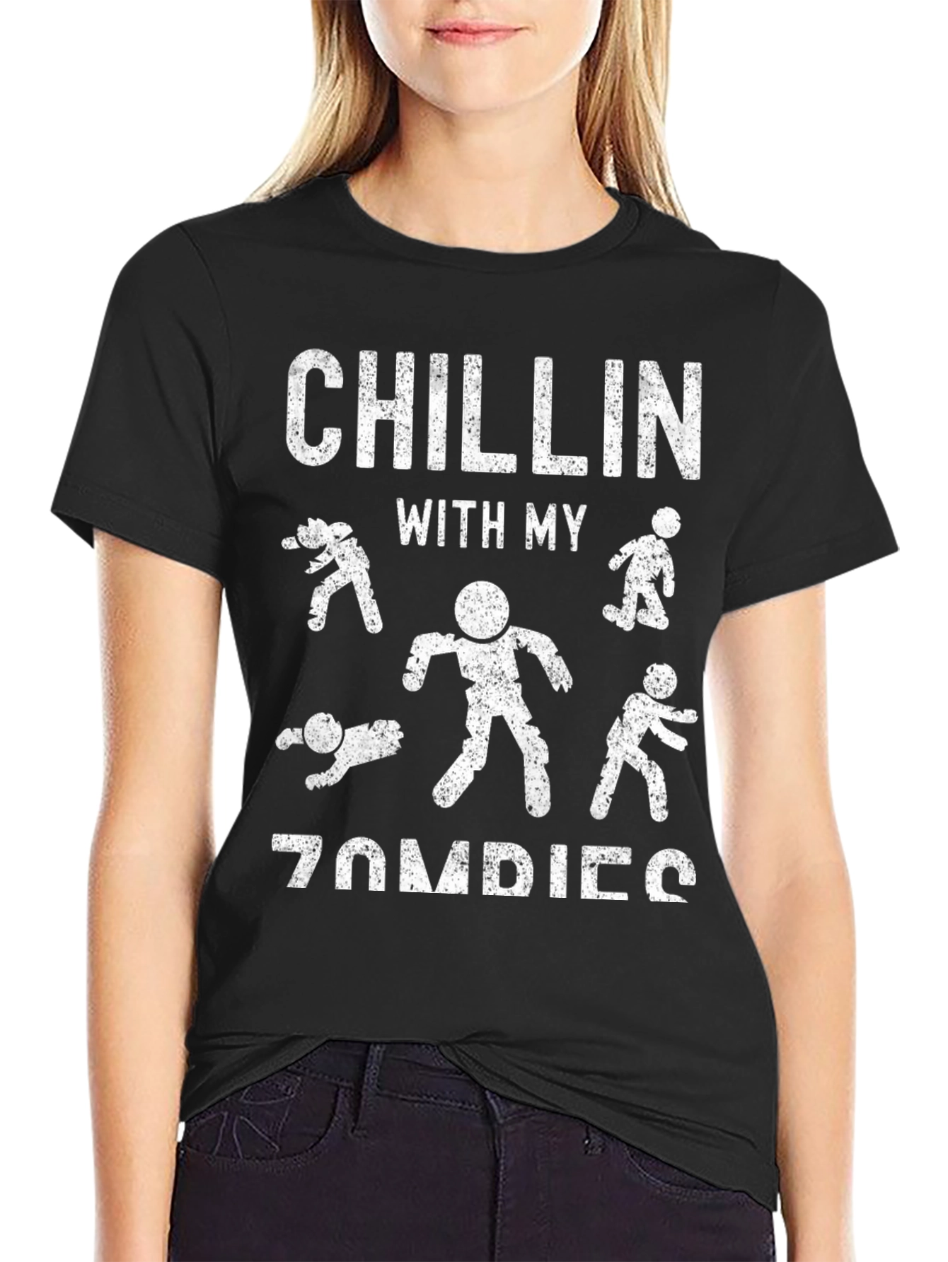 Chillin With My Zombies Graphic Tee