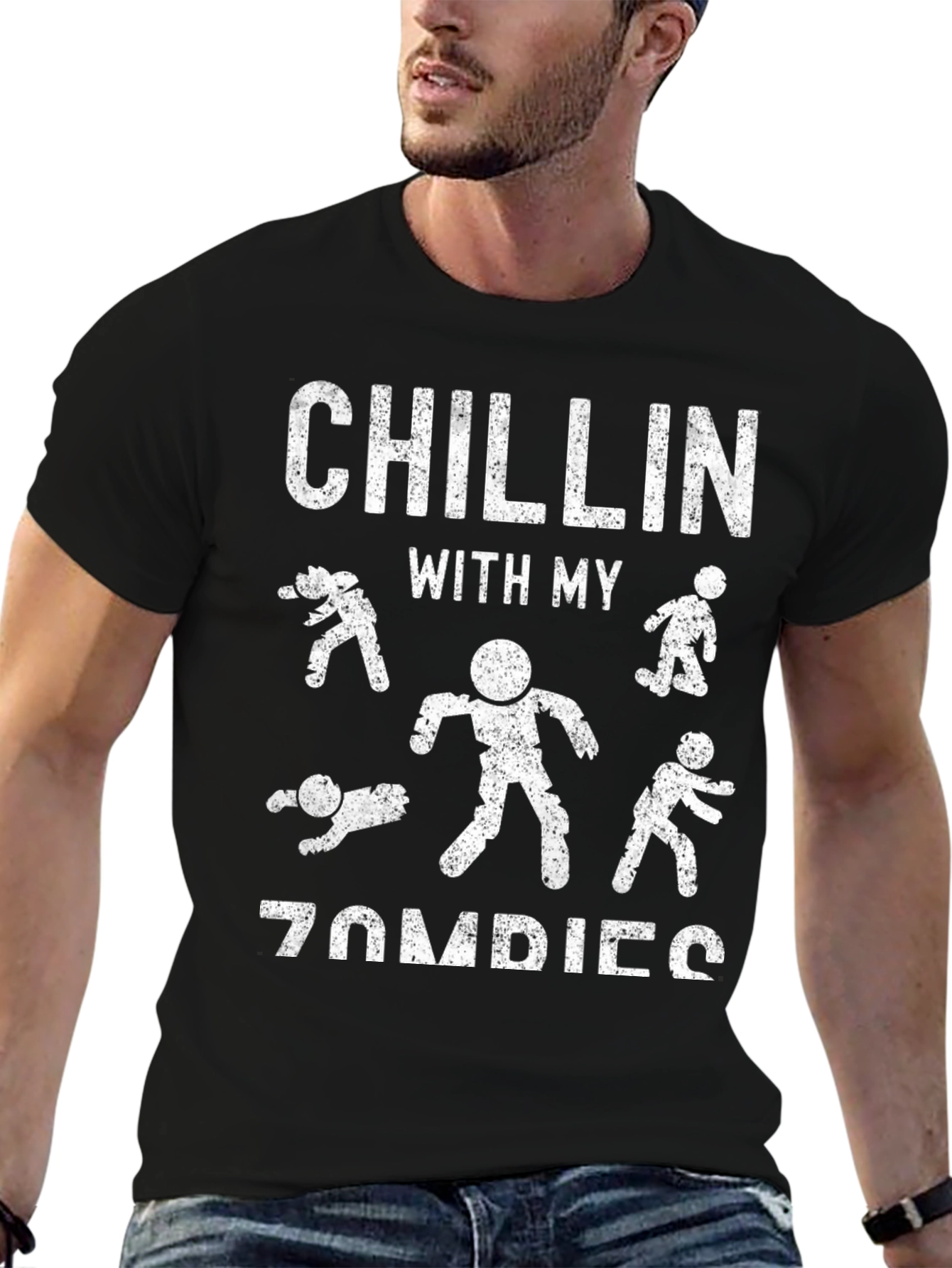 Chillin With My Zombies Graphic Tee
