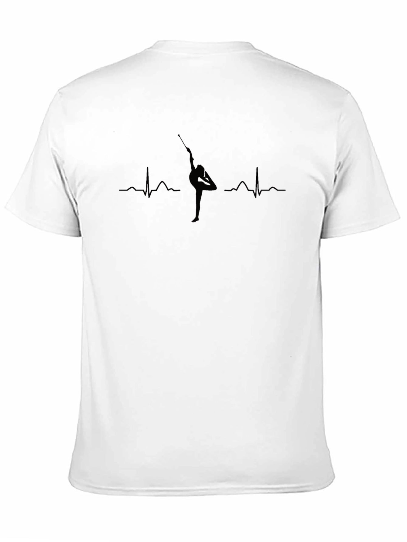 Rhythmic Gymnastics Heartbeat T-Shirt - Black