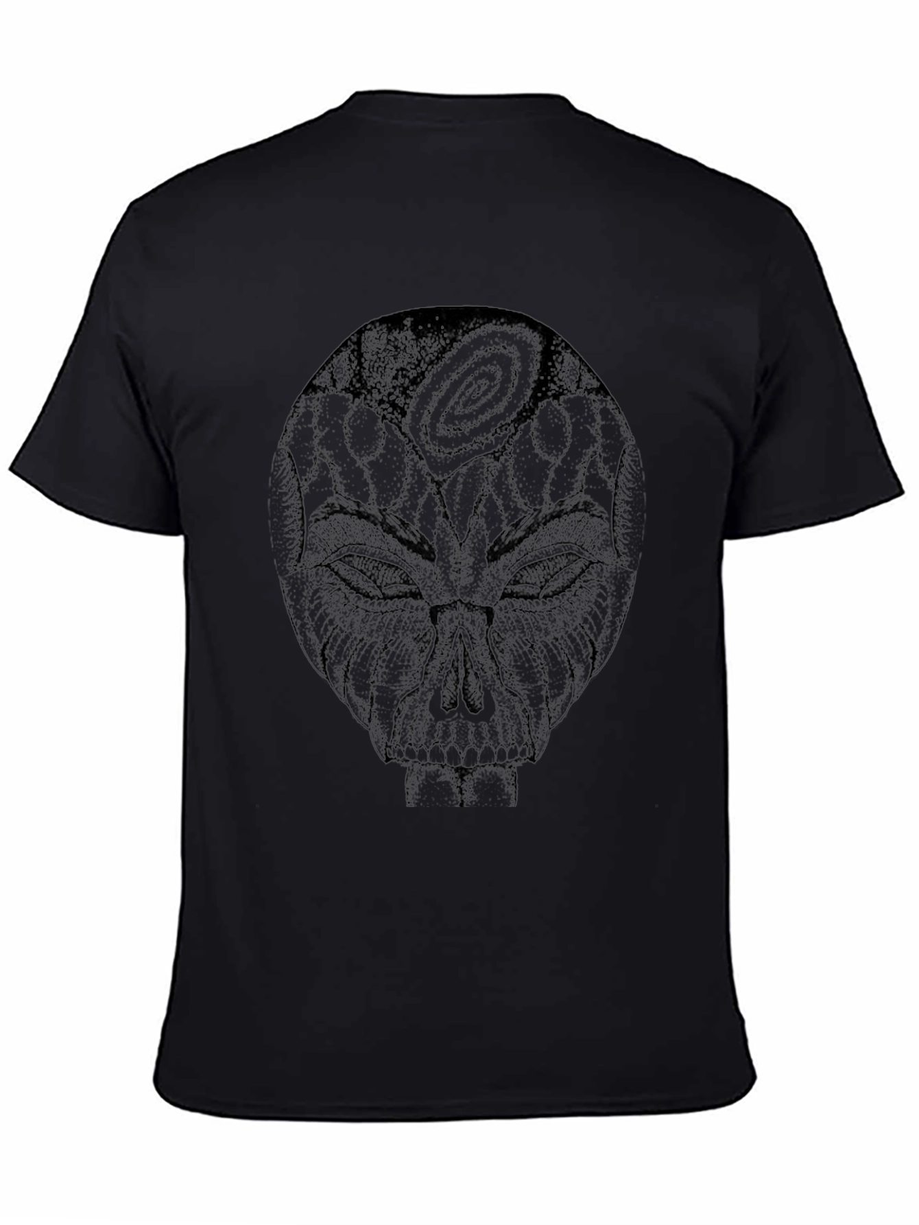 Cosmic Skull Graphic Tee - Black