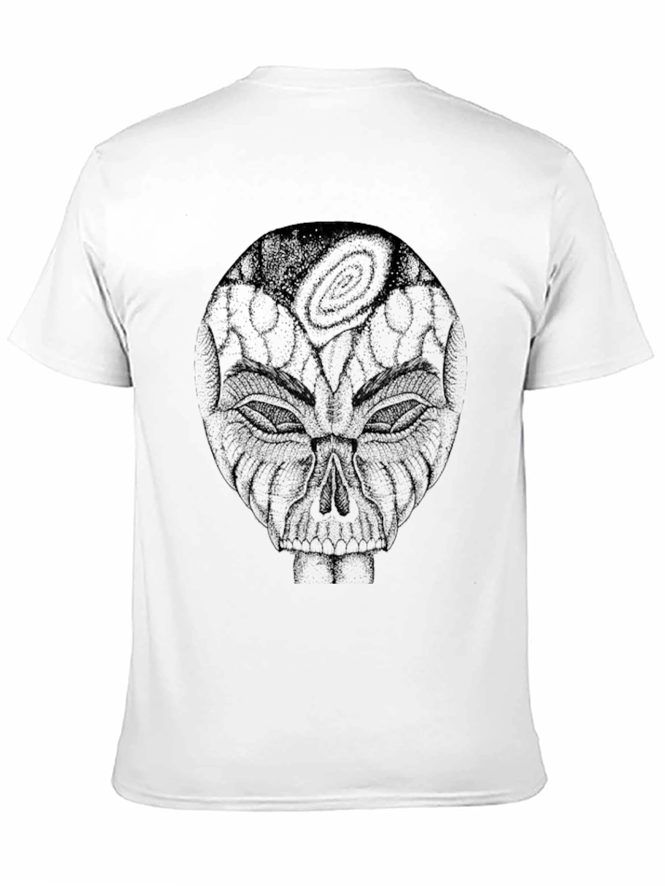 Cosmic Skull Graphic Tee - Black