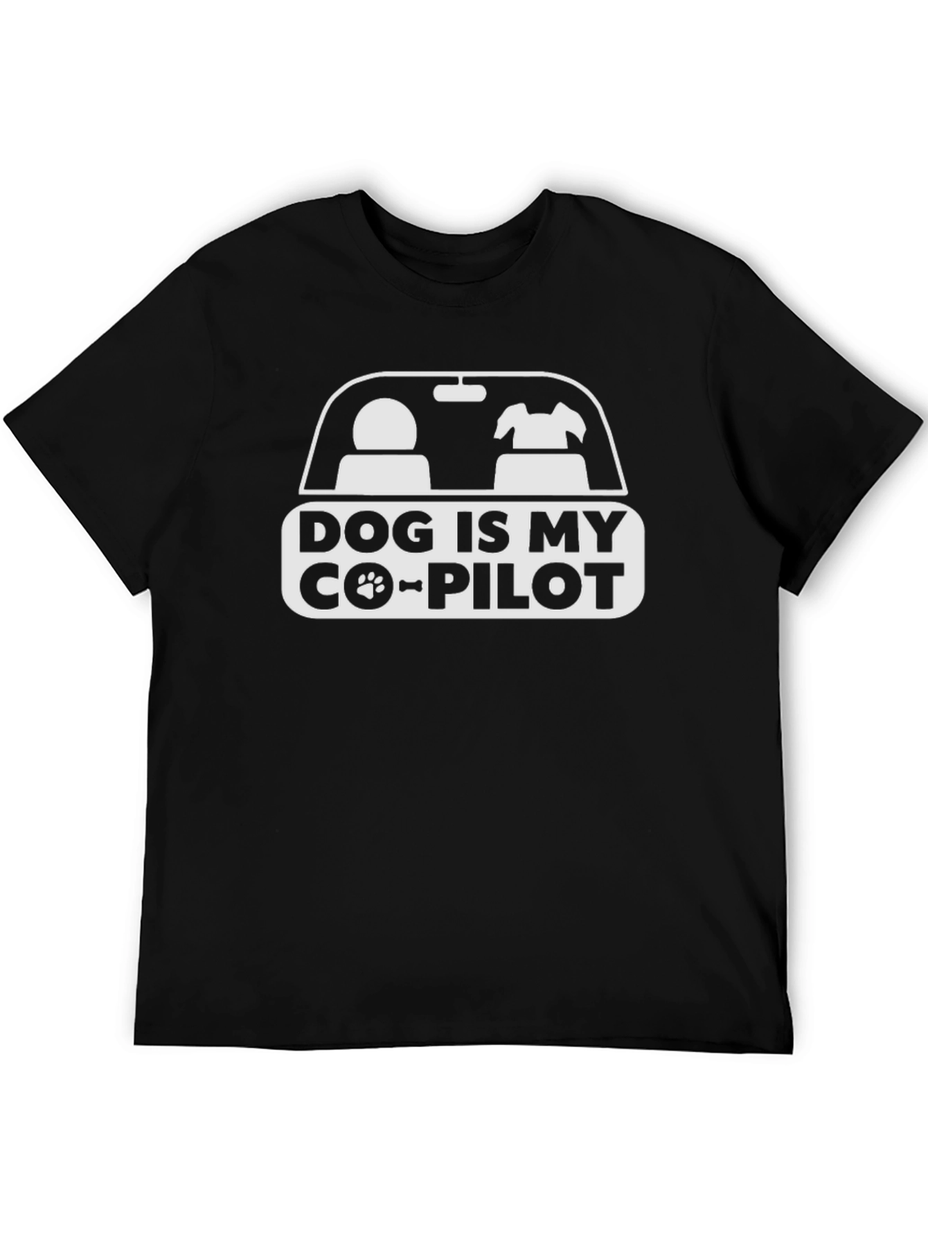 Dog Is My Co-Pilot Graphic T-Shirt