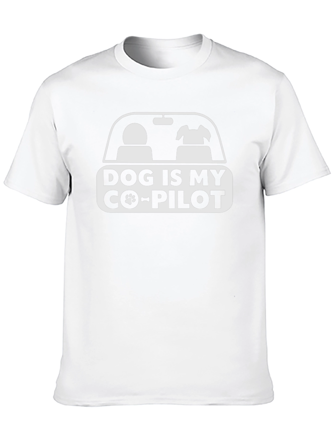 Dog Is My Co-Pilot Graphic T-Shirt