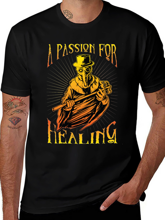 A Passion For Healing Plague Doctor Graphic T-Shirt