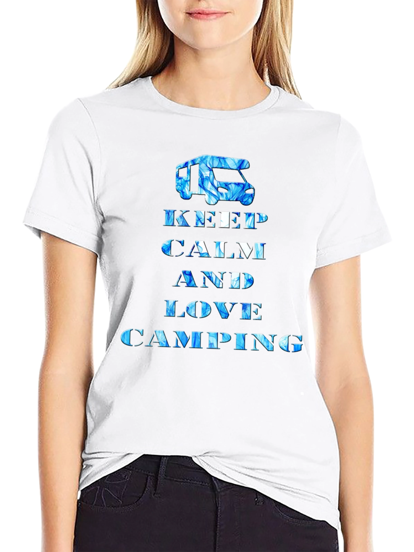 Keep Calm and Love Camping Graphic Tee