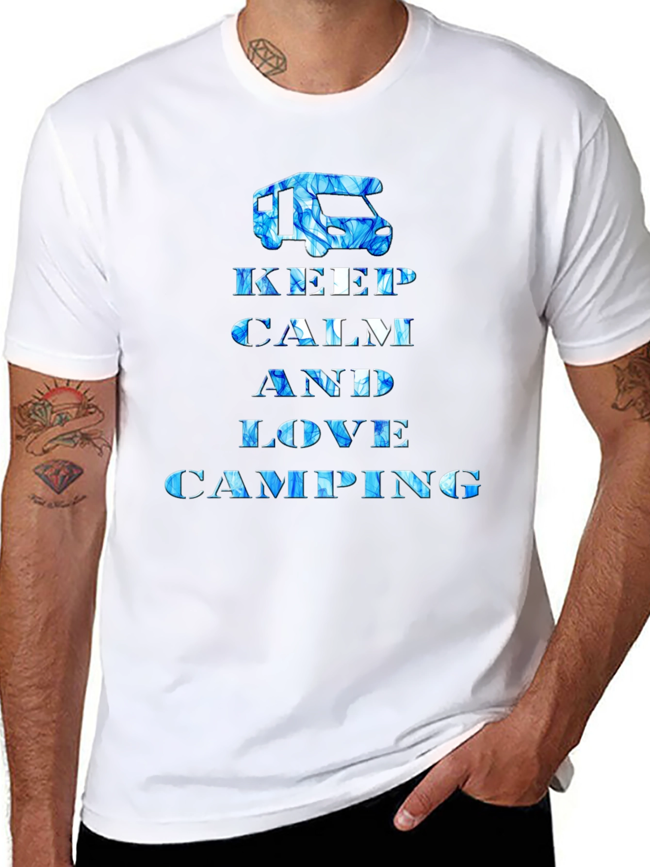 Keep Calm and Love Camping Graphic Tee
