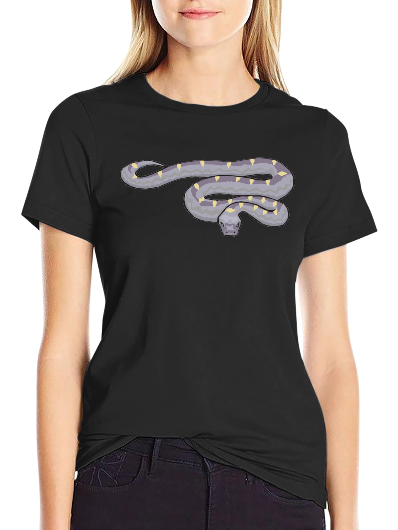 Snake Graphic Black T-Shirt
