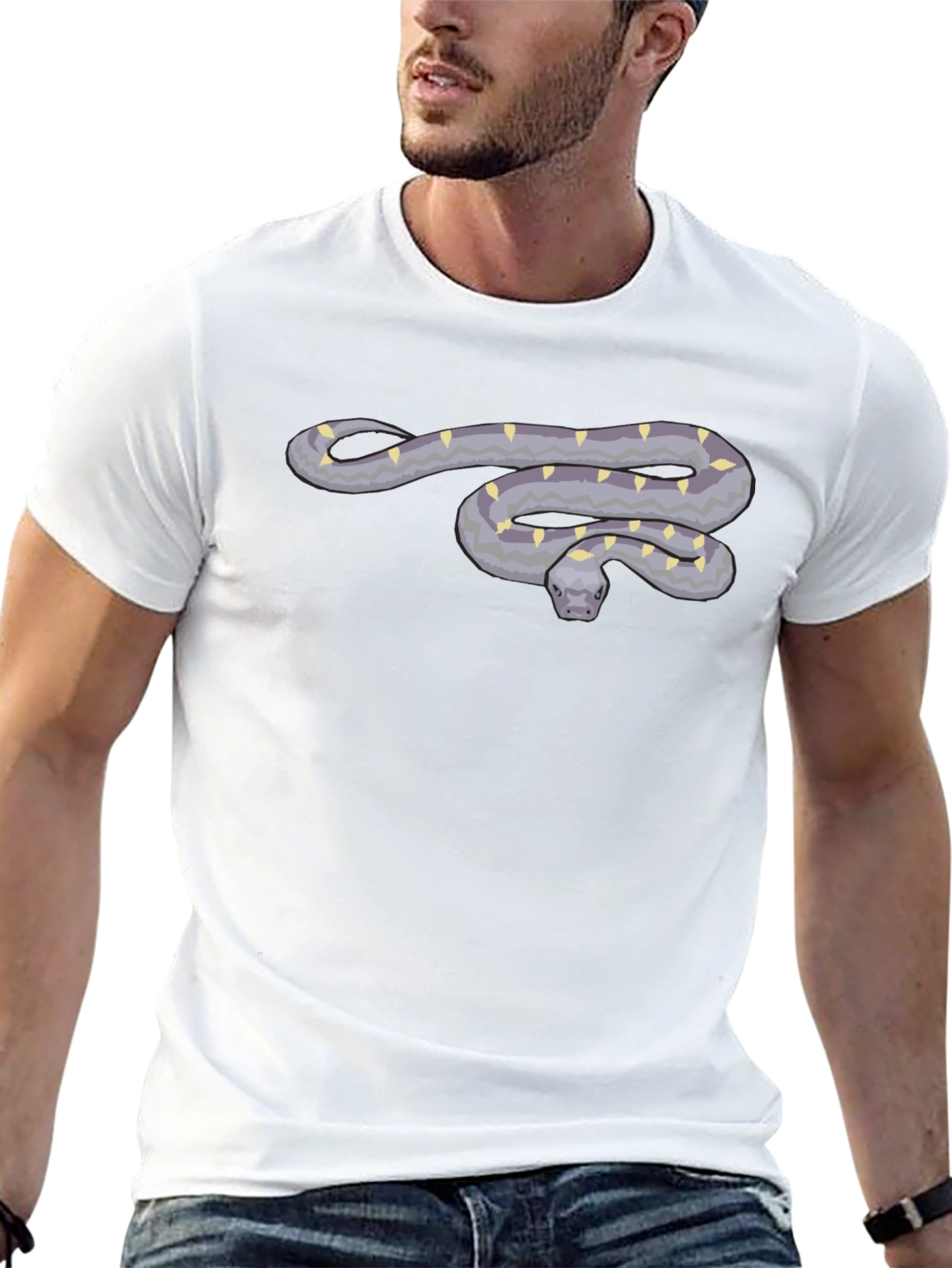 Snake Graphic Black T-Shirt