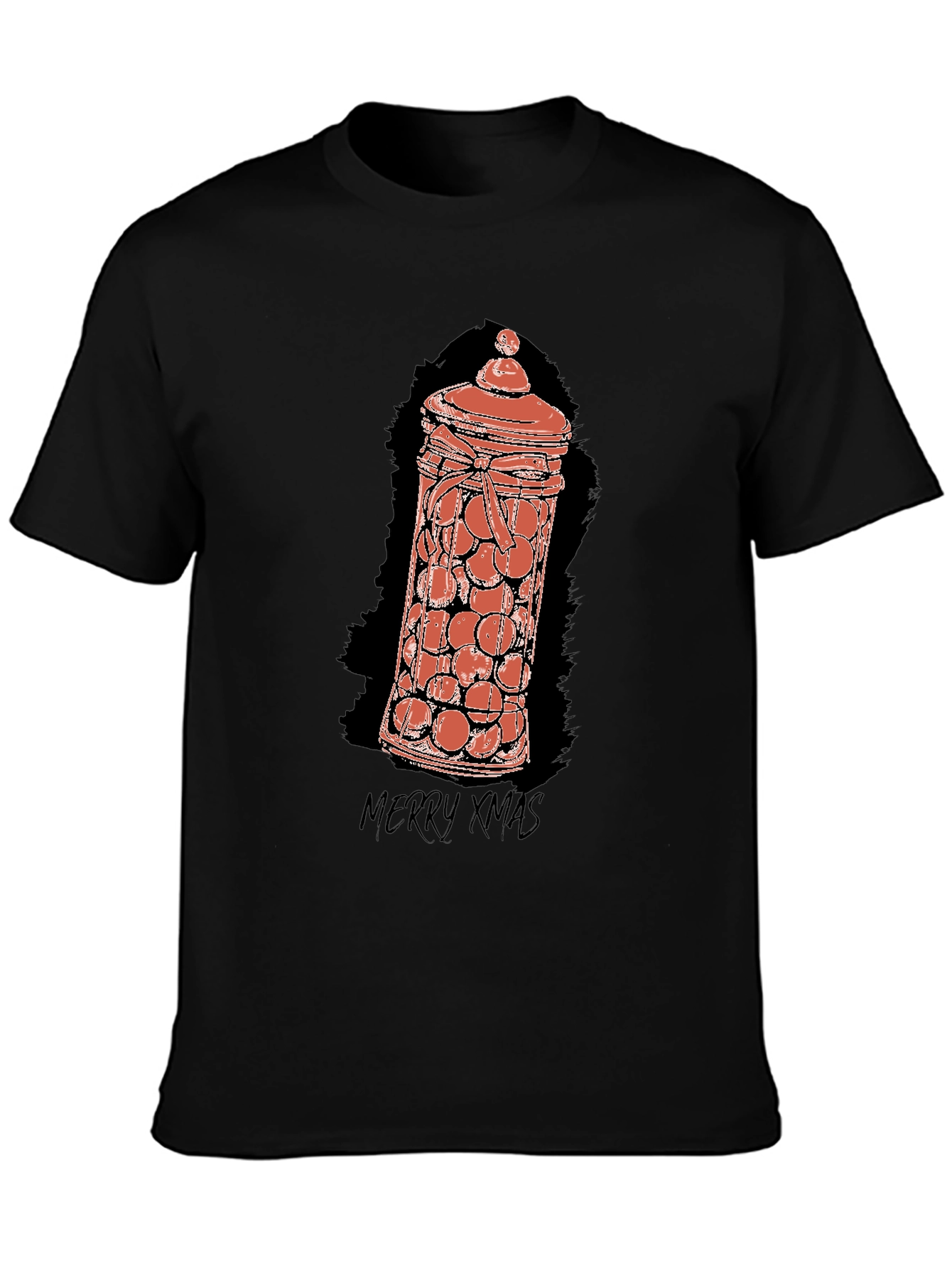 Merry Xmas Candy Jar Graphic Tee