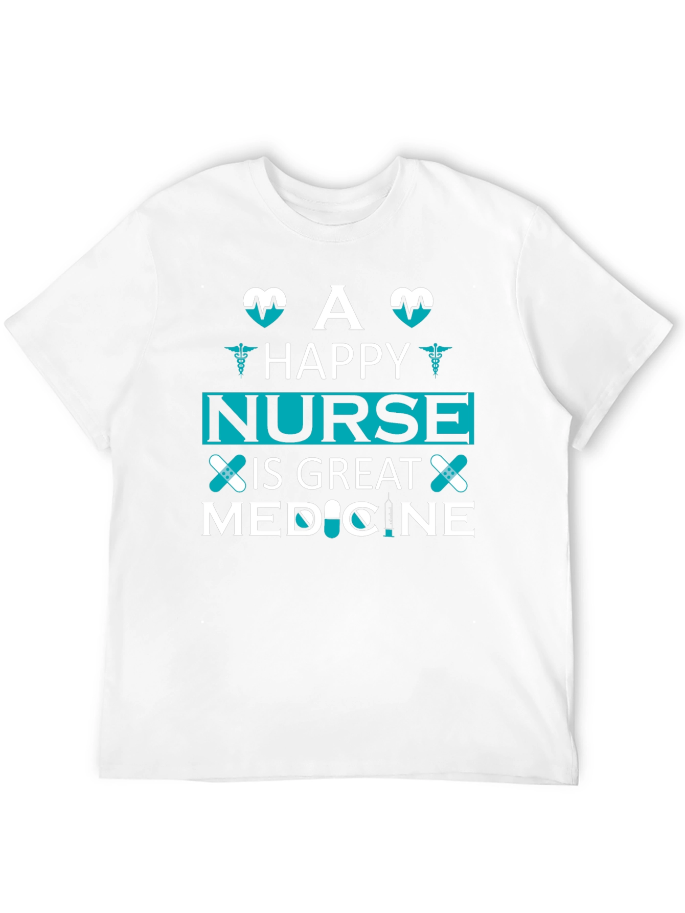 Happy Nurse Medicine T-Shirt Unisex Black