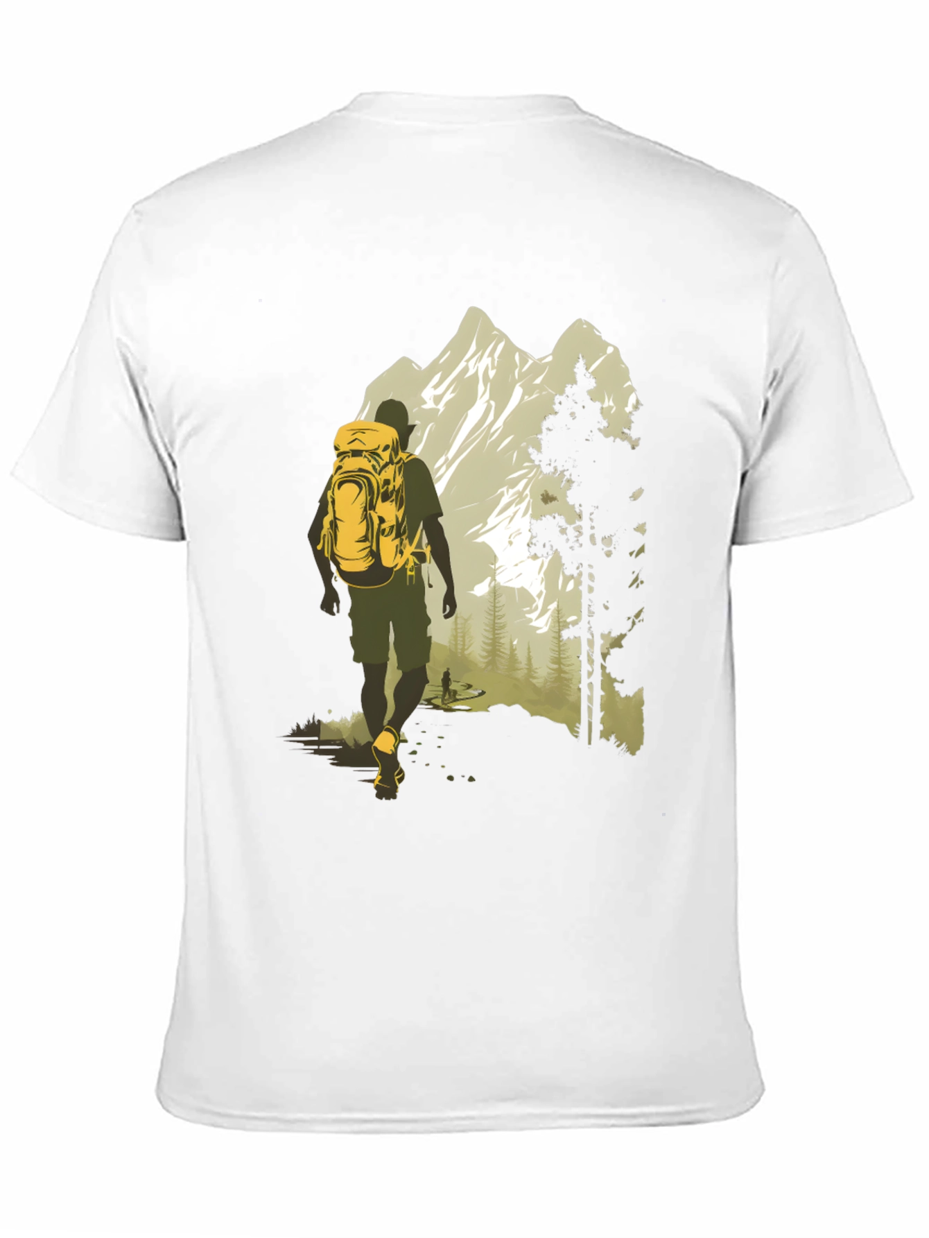 Adventure Awaits T-Shirt - Mountain Hiker Graphic Tee