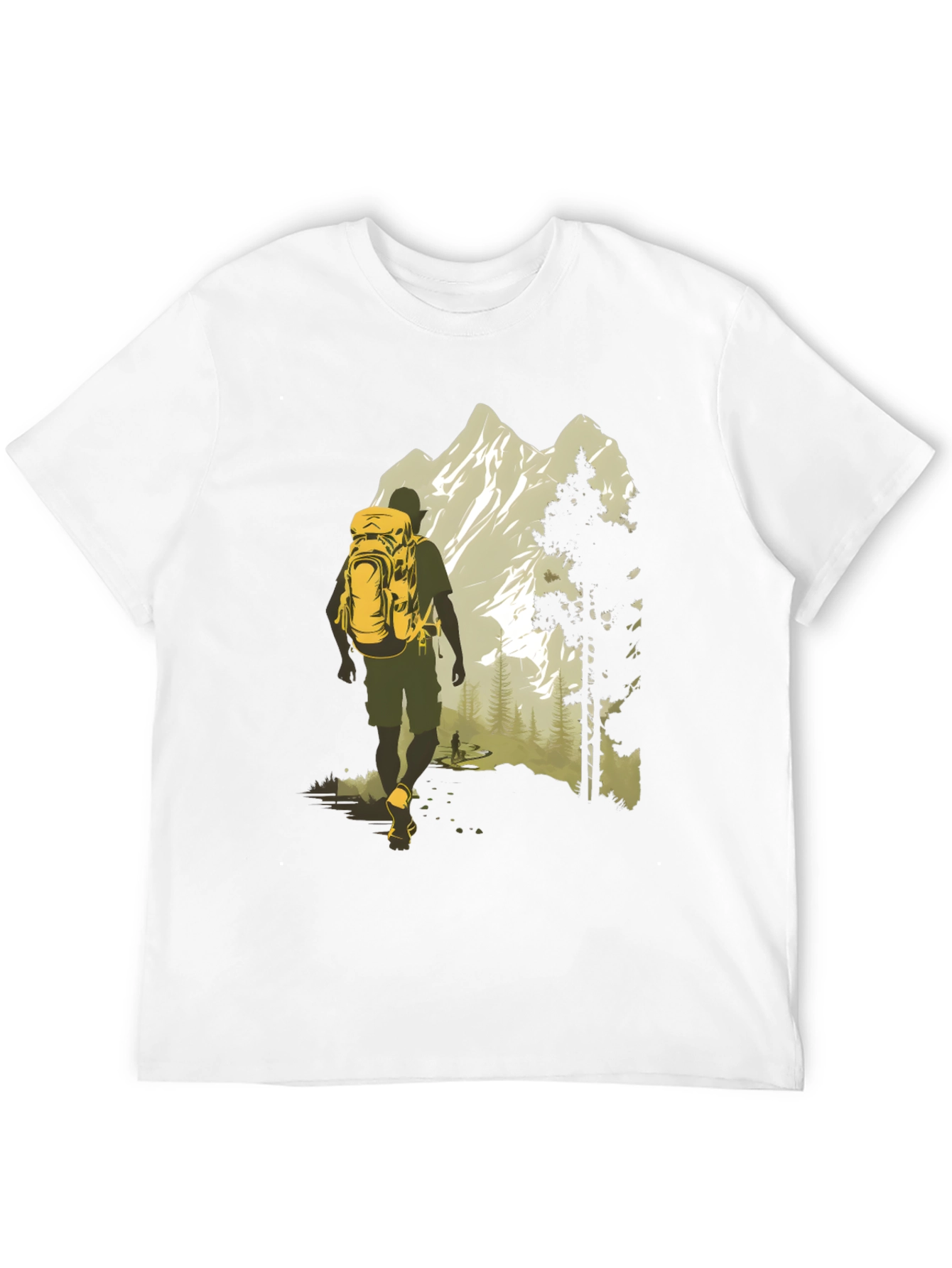 Adventure Awaits T-Shirt - Mountain Hiker Graphic Tee