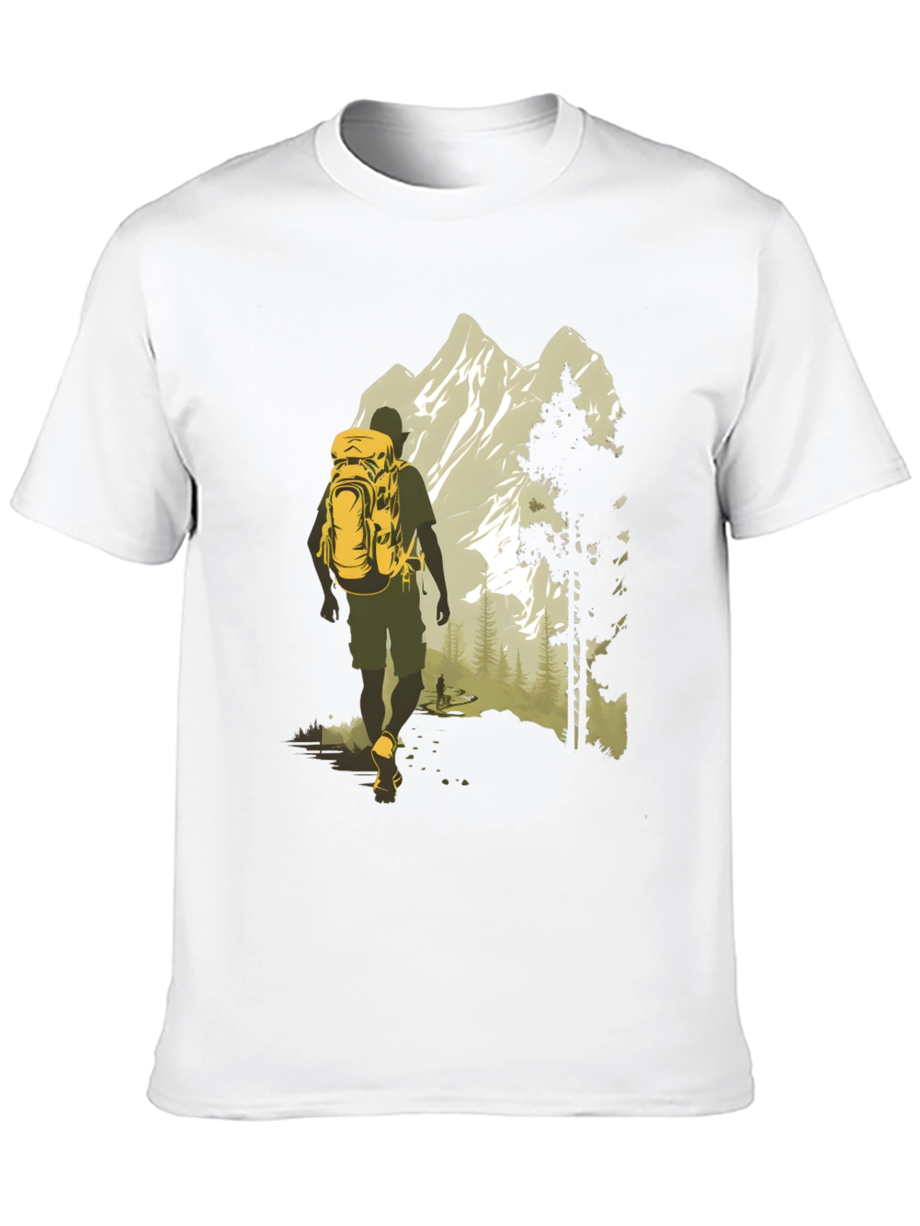 Adventure Awaits T-Shirt - Mountain Hiker Graphic Tee