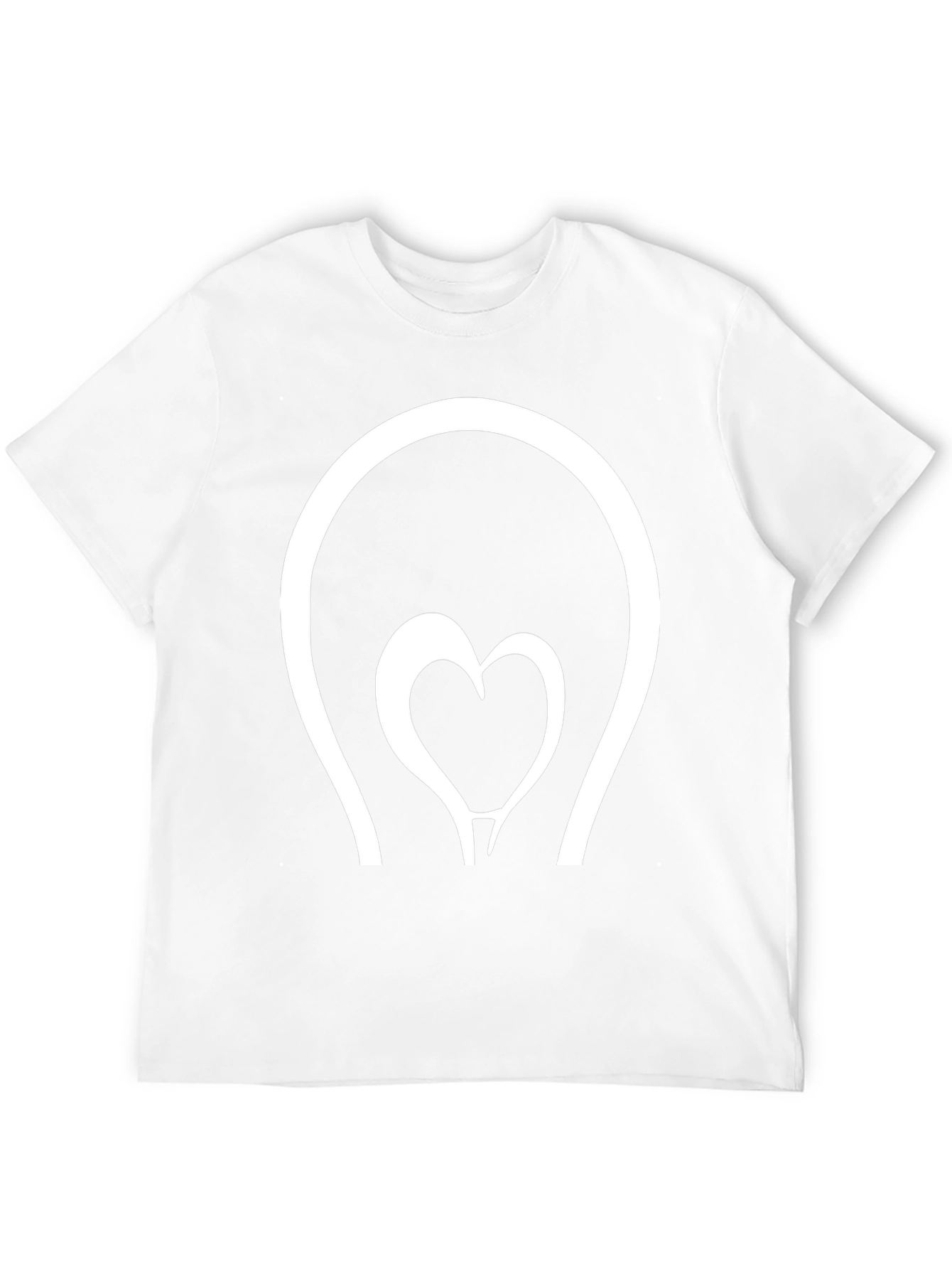 Heart Lightbulb Graphic Tee - Black