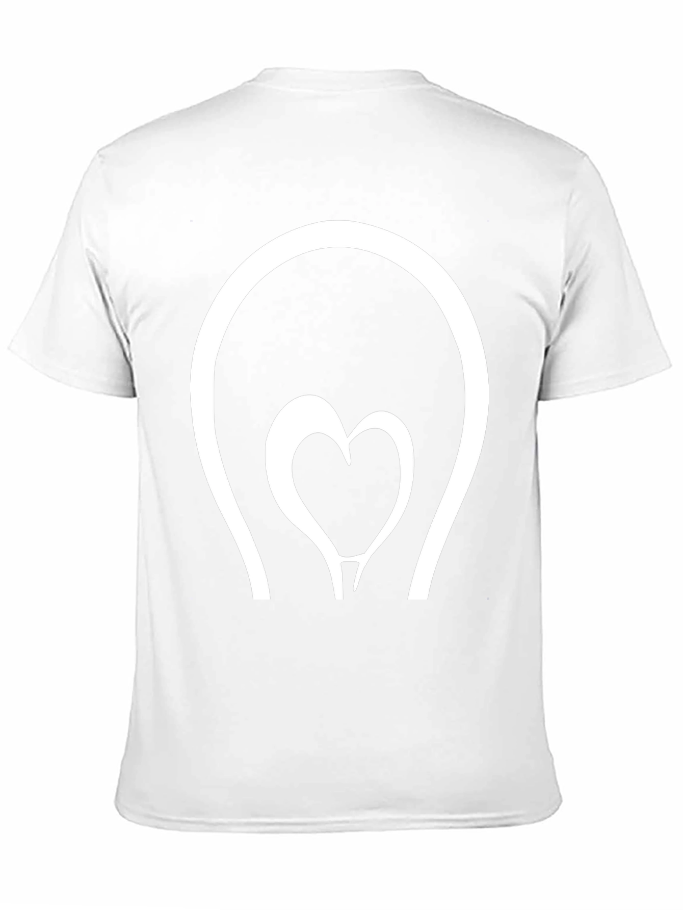 Heart Lightbulb Graphic Tee - Black
