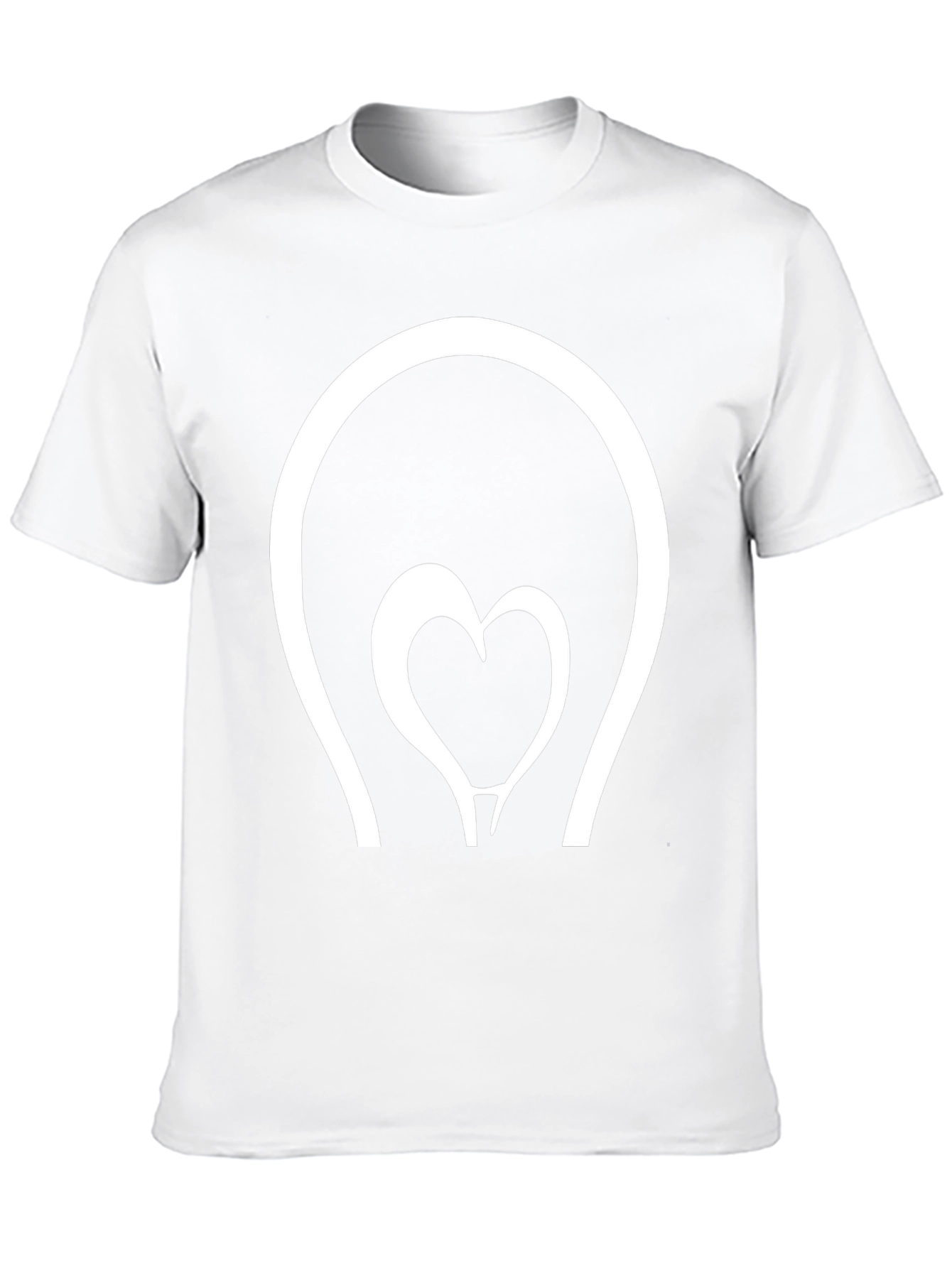 Heart Lightbulb Graphic Tee - Black