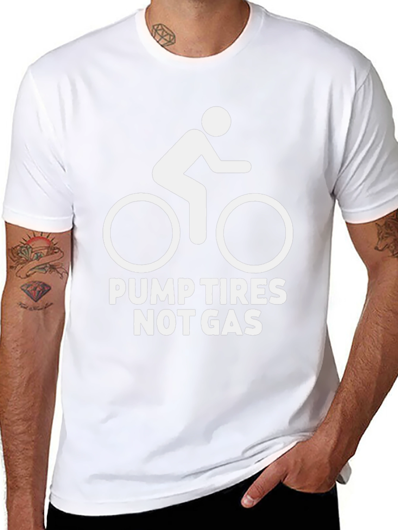 Pump Tires Not Gas Graphic Tee
